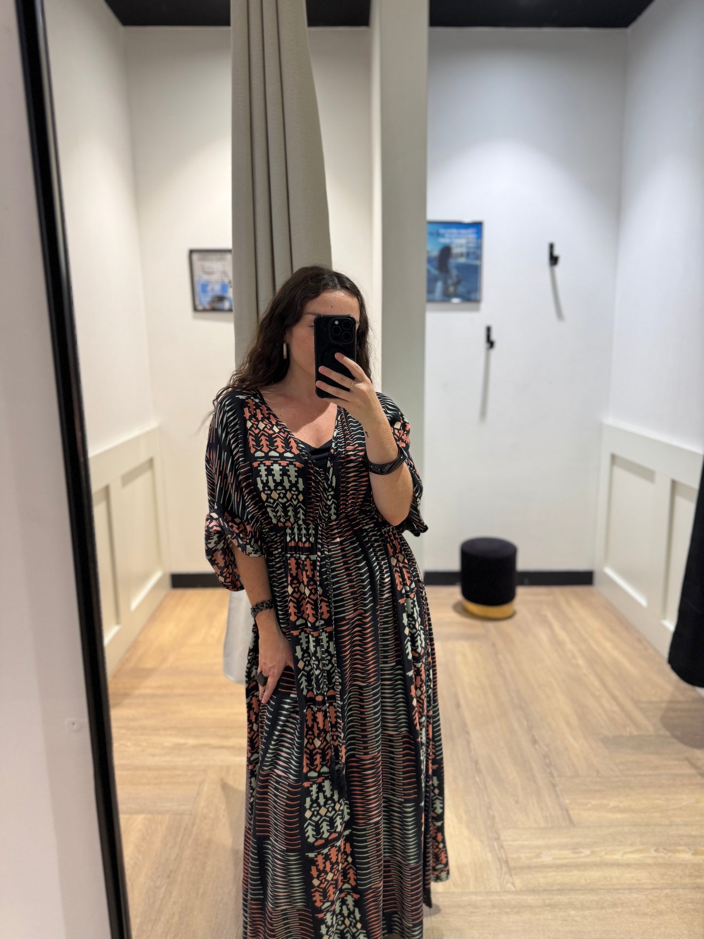 Robe longue à motifs L/XL