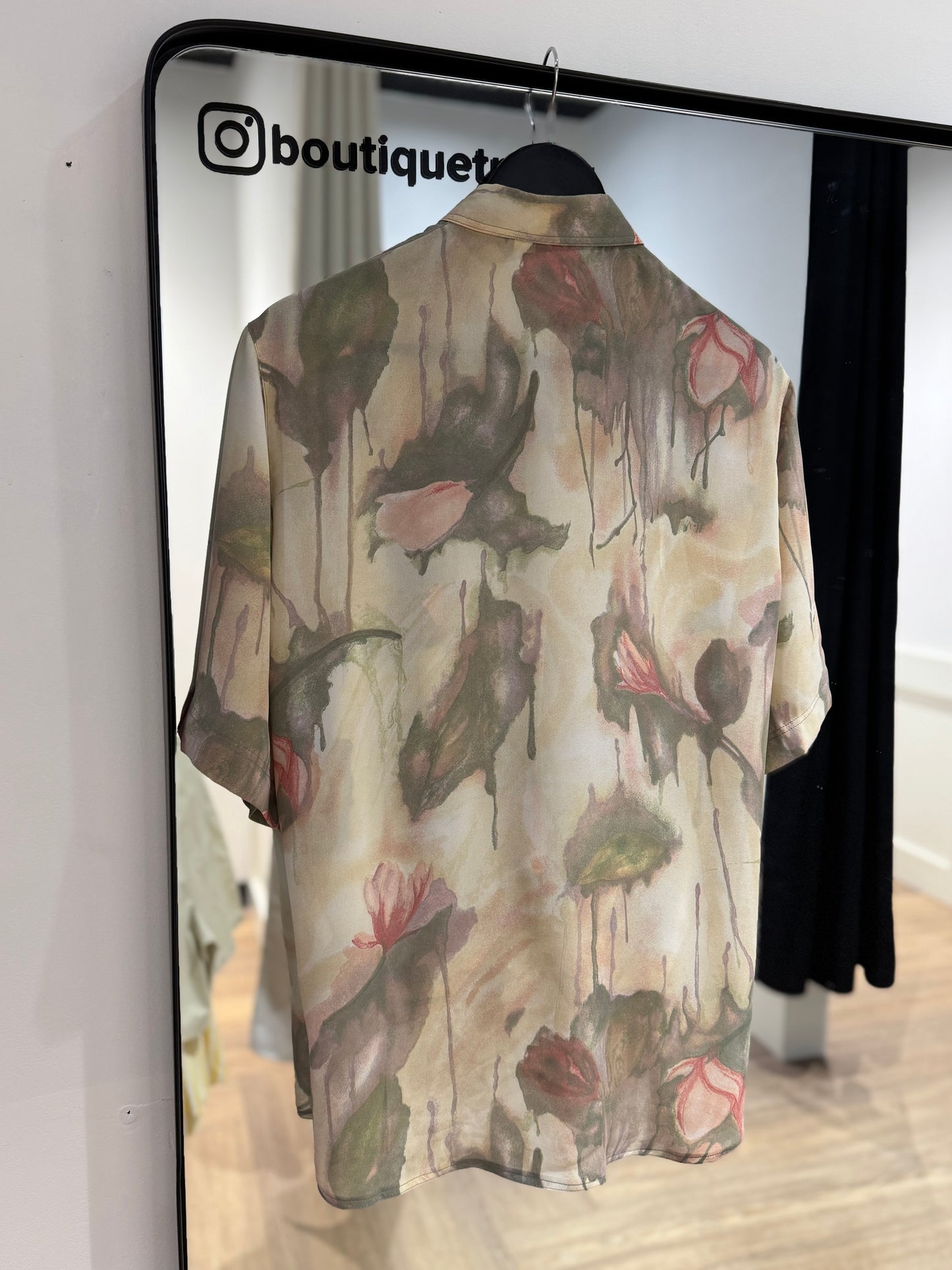 Blouse vintage à motifs XL