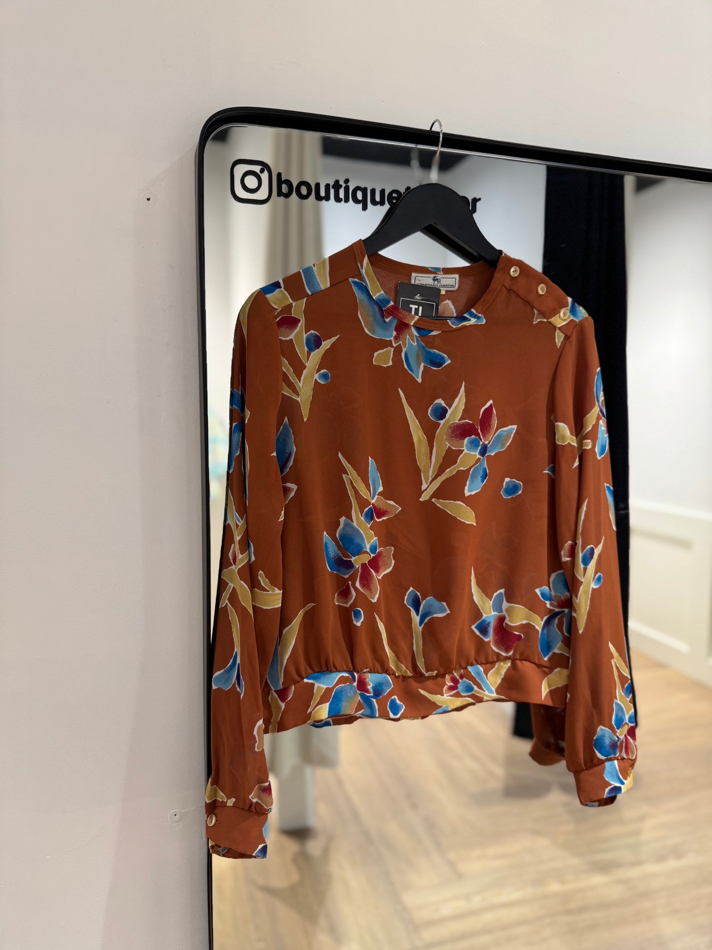 Blouse fluide à fleurs M