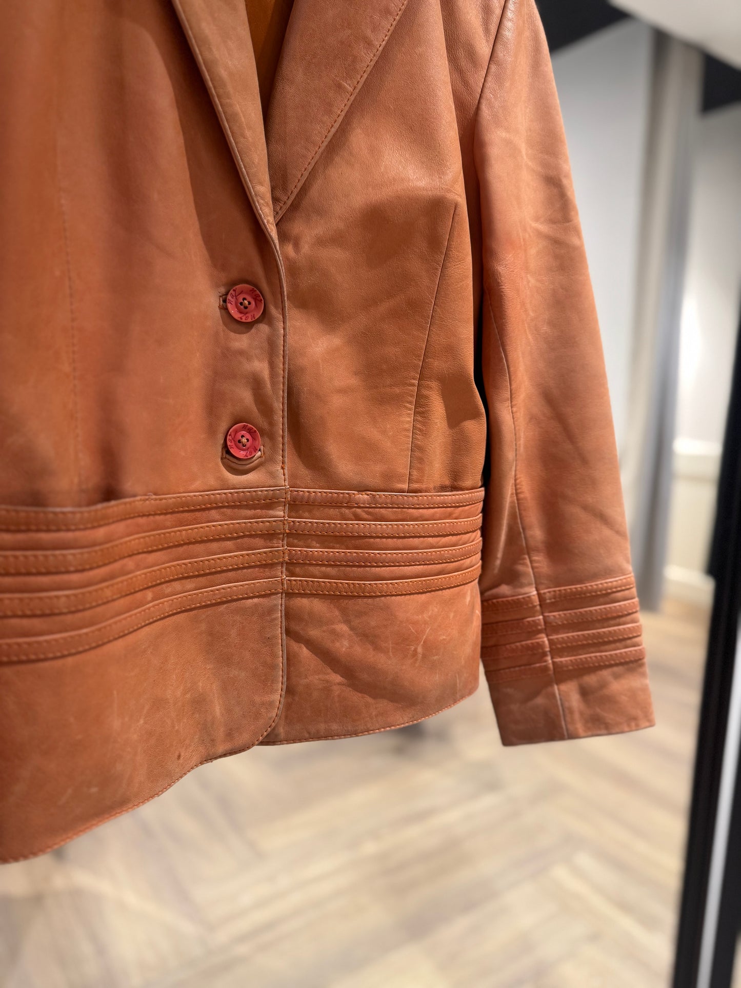 Veste en cuir vintage L