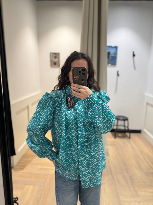 Blouse vintage à motifs XXL