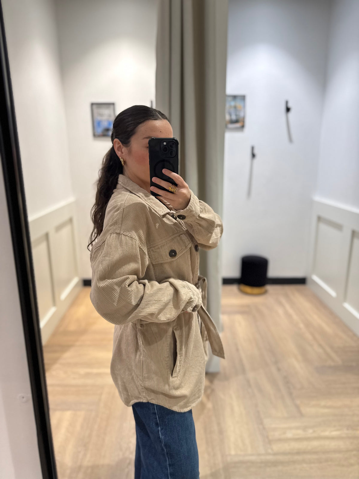 Veste en velours côtelé XL