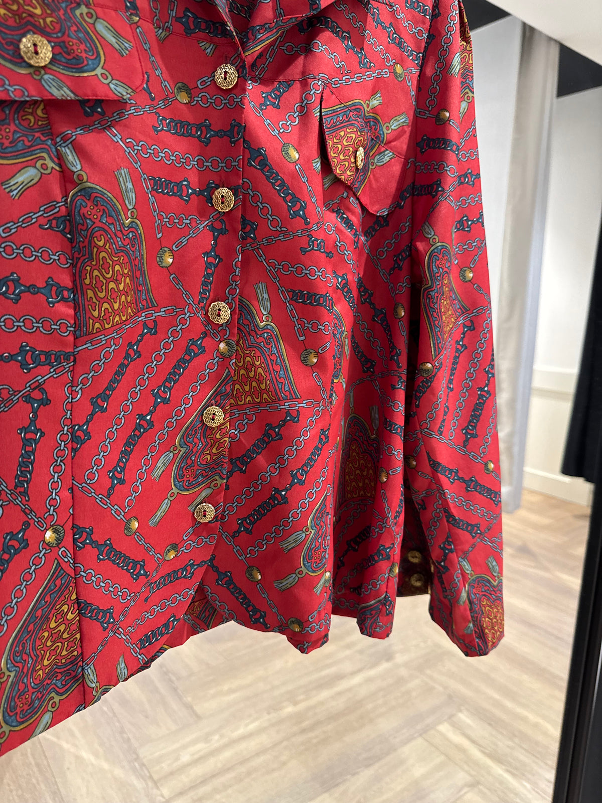 Blouse vintage à motifs L