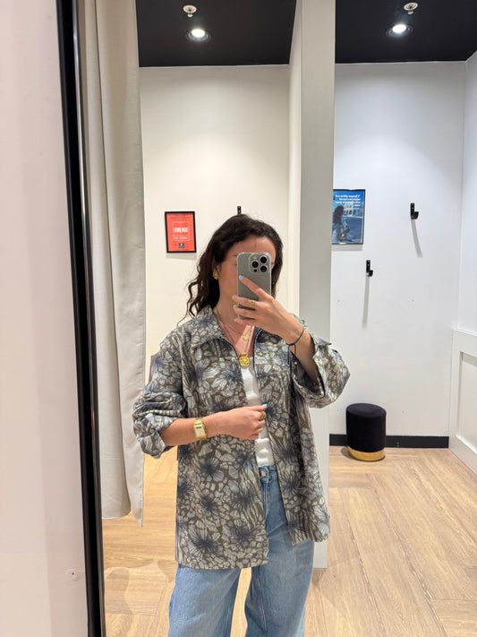 Veste à fleurs XL