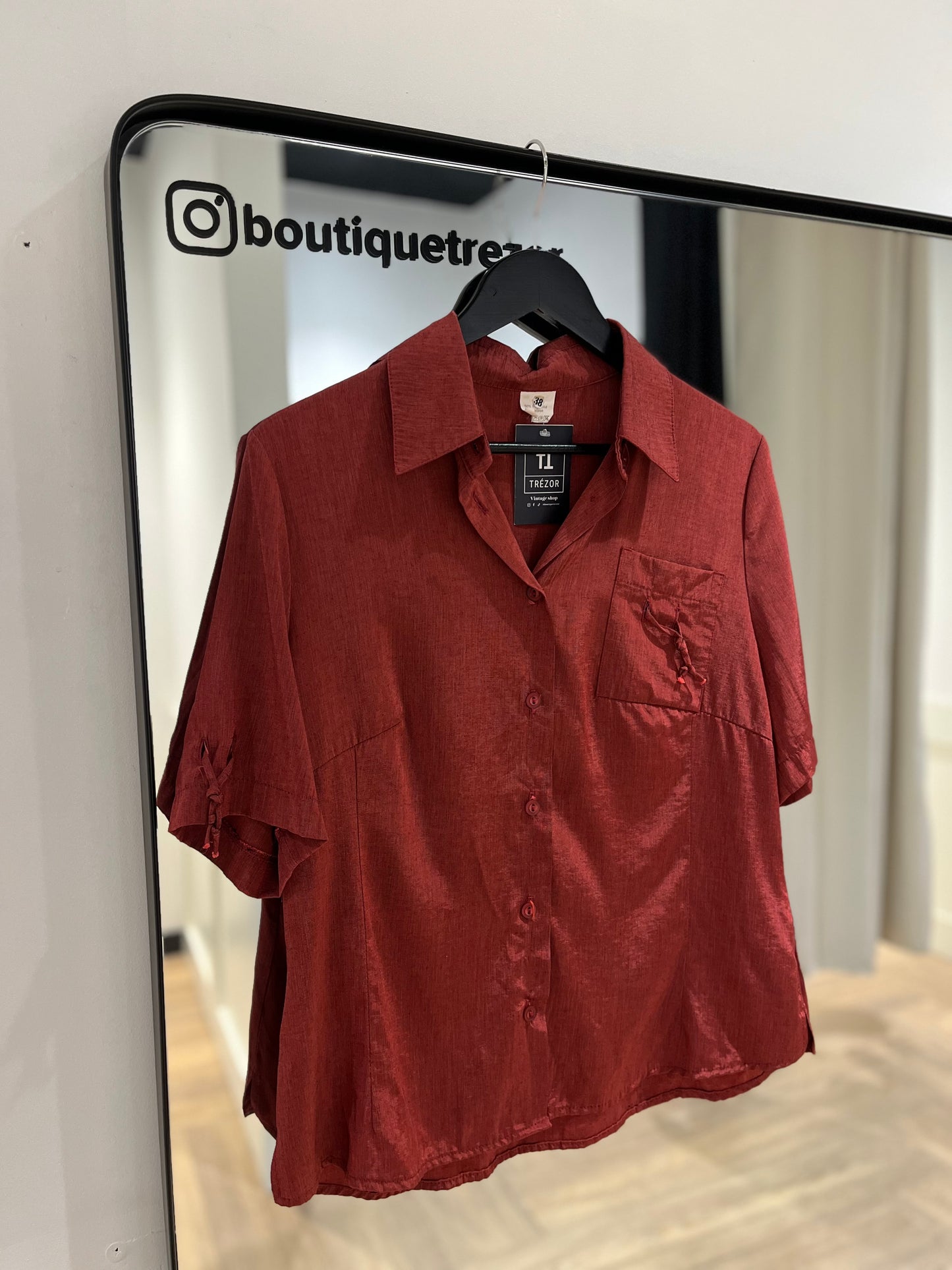 Blouse satinée S