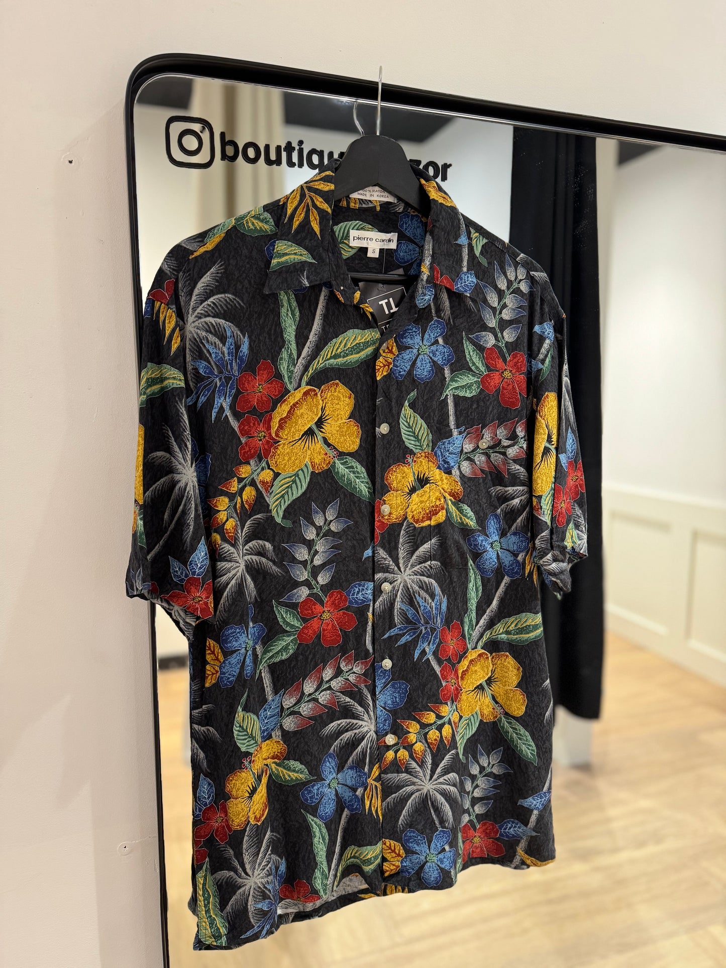 Chemise hawaïenne Pierre Cardin S