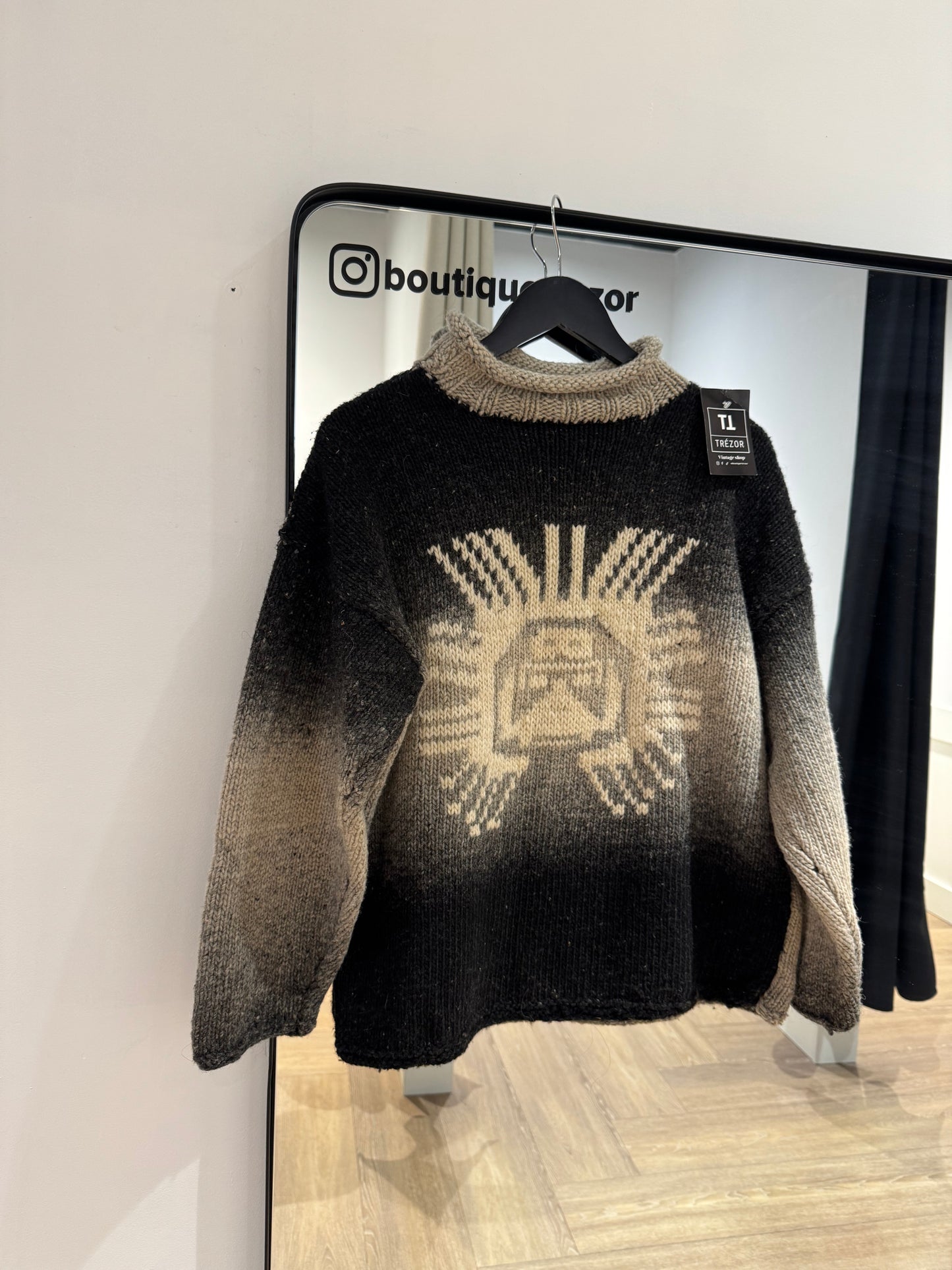 Pull d’hiver vintage S