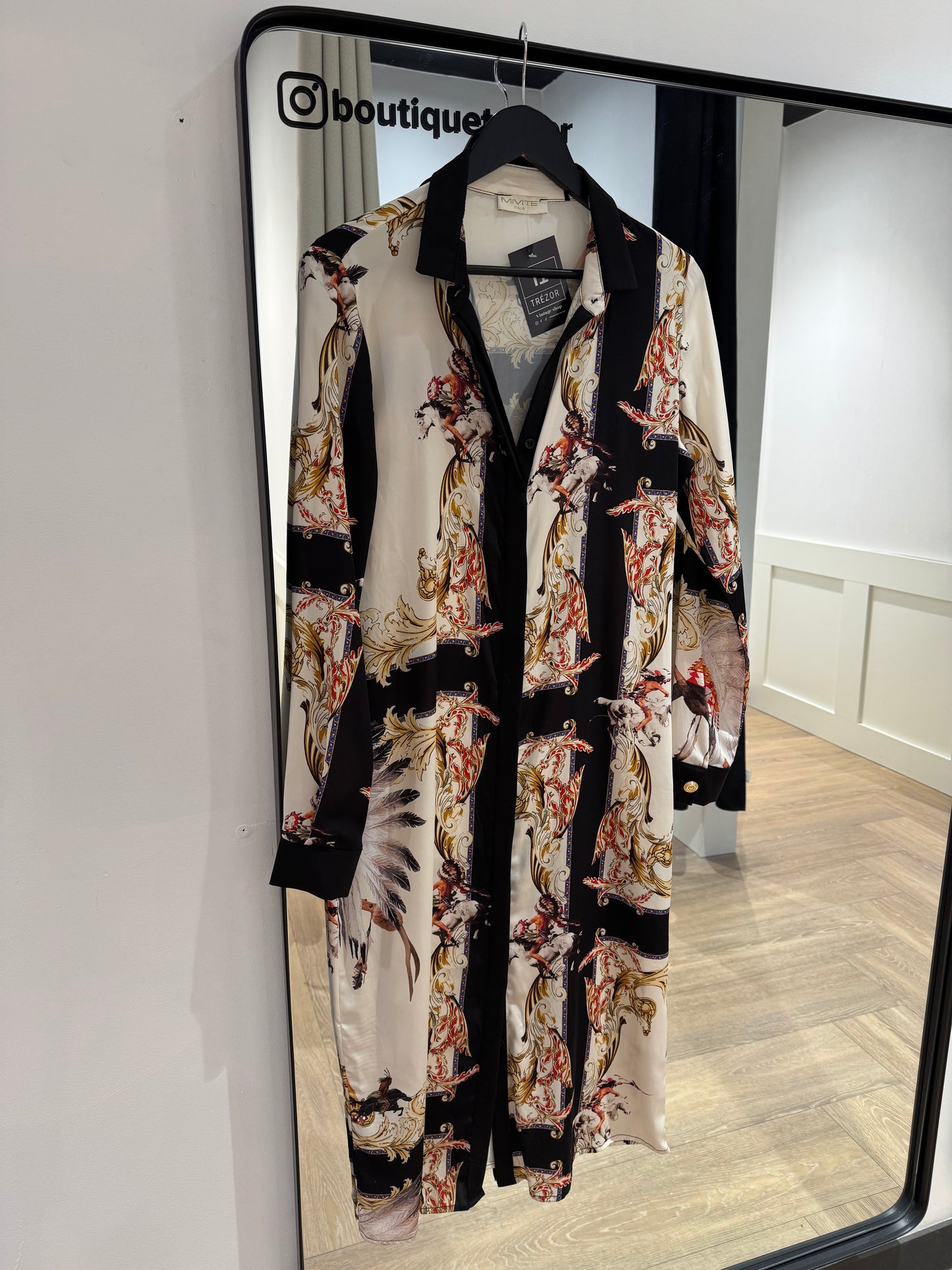 Robe chemise à motifs M/L