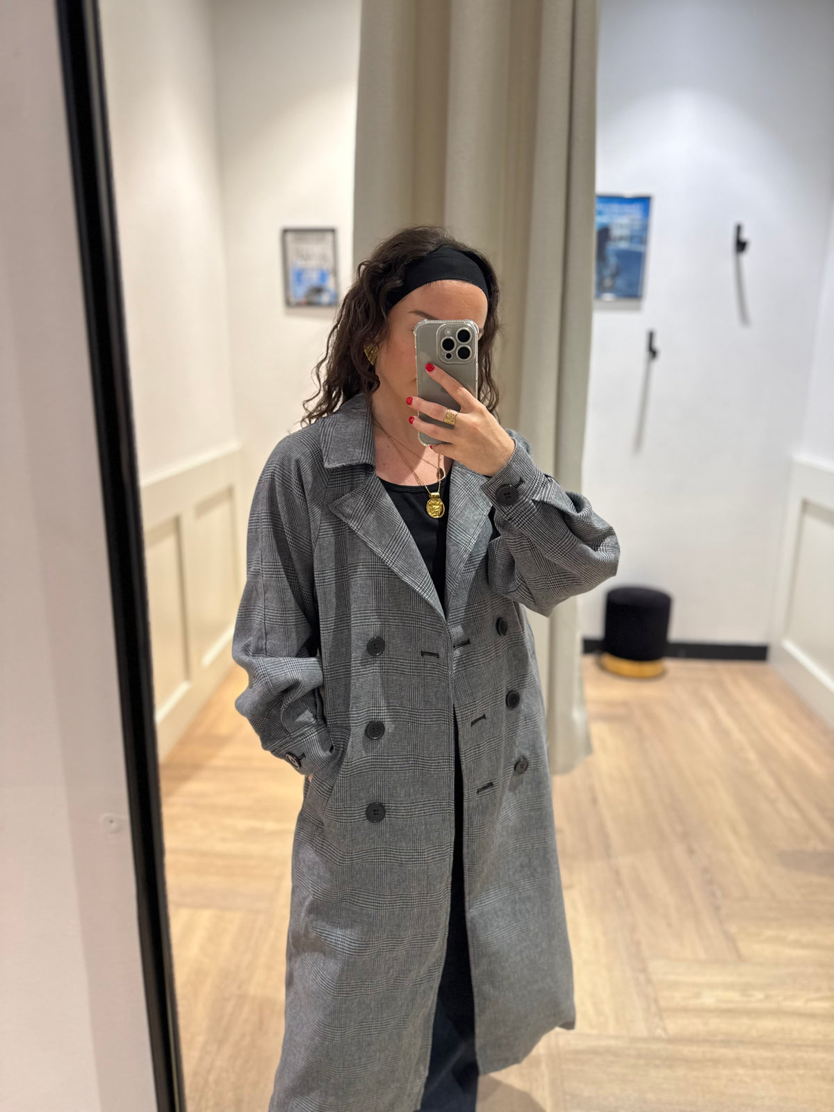 Trench à carreaux XS