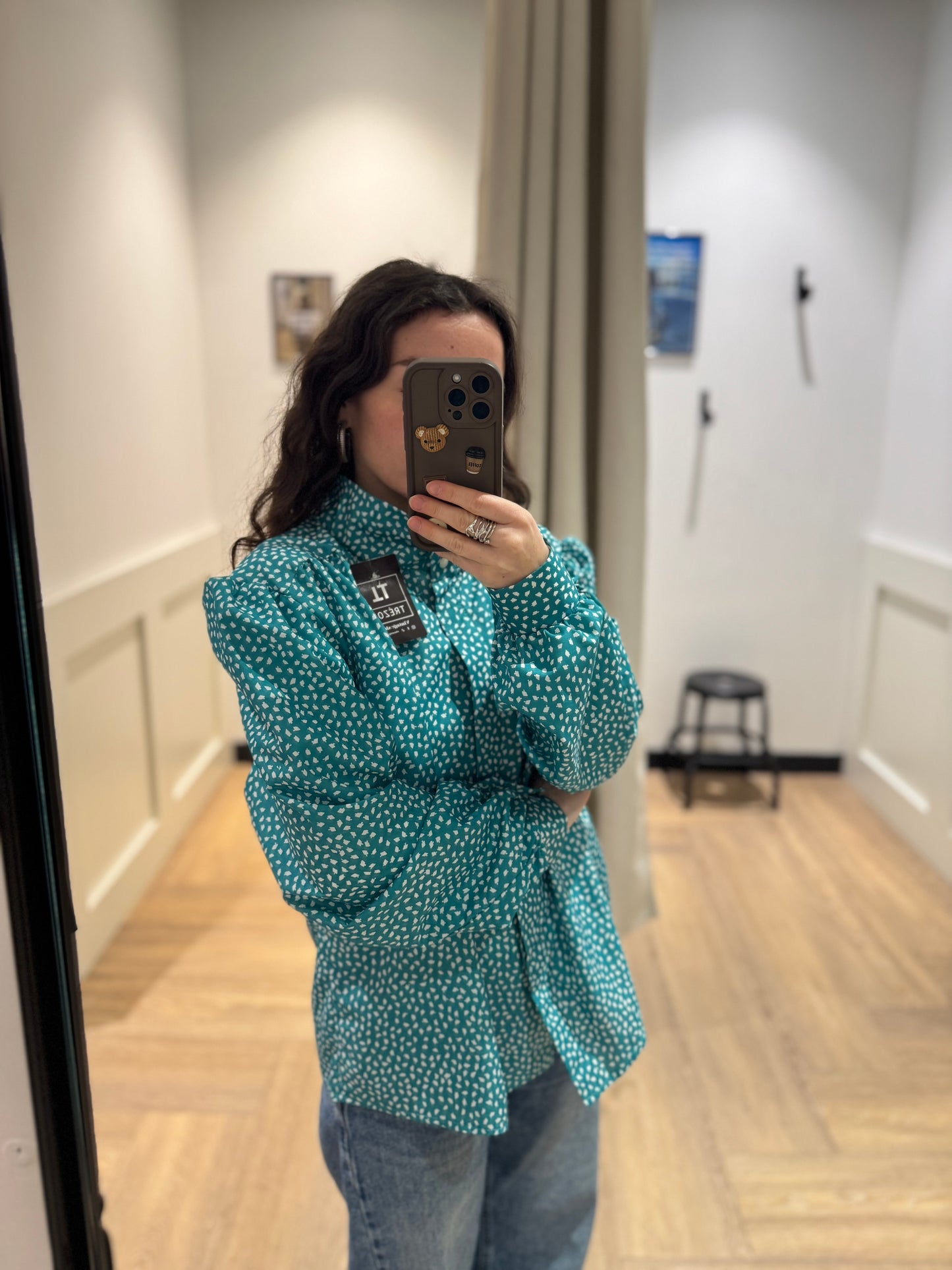 Blouse vintage à motifs XXL