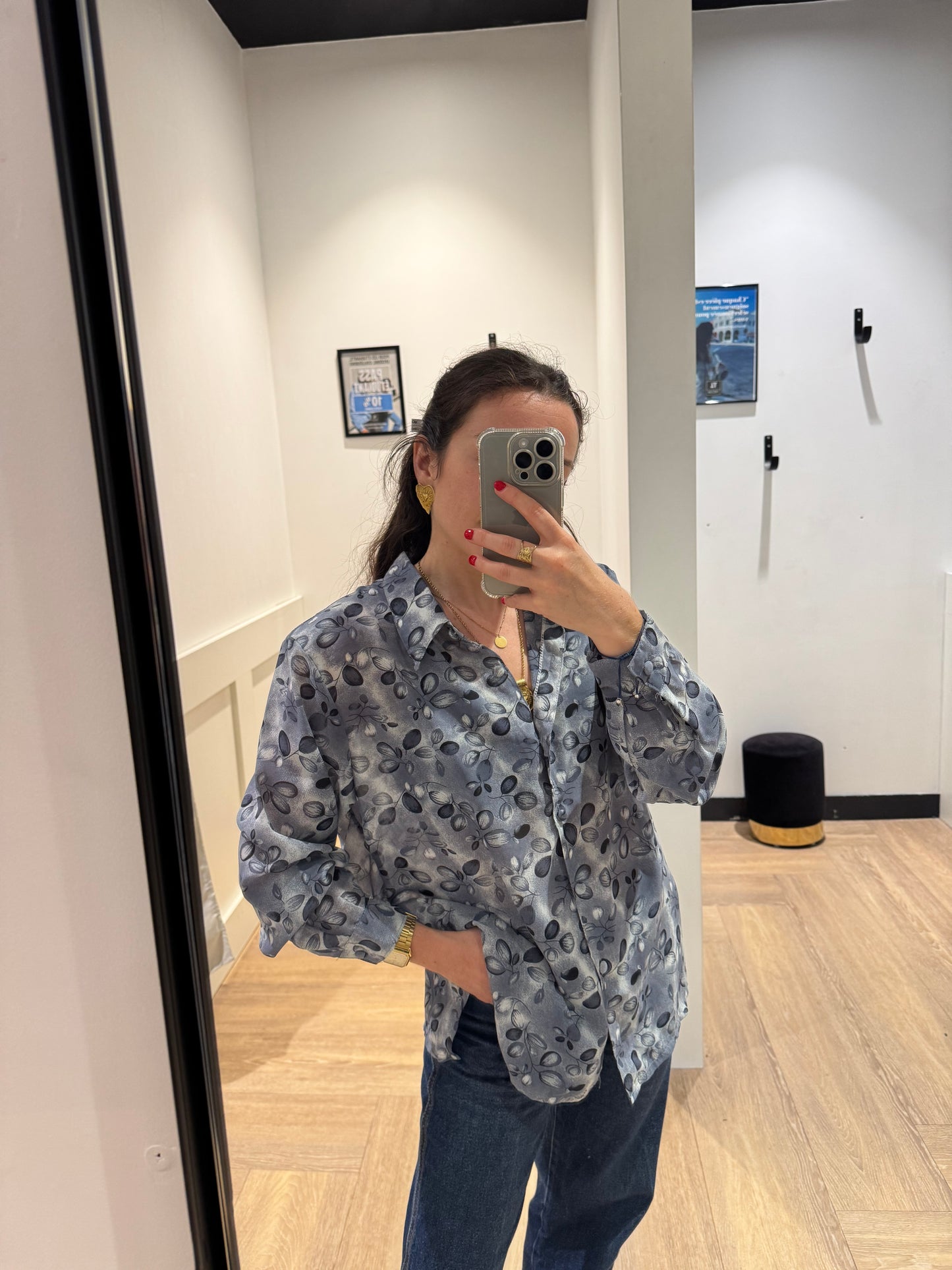 Blouse à fleurs S