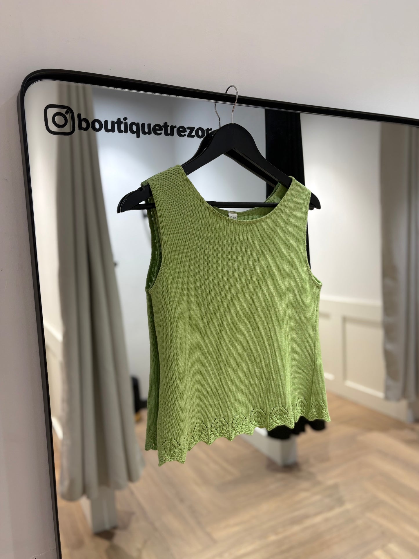 Top débardeur vert M