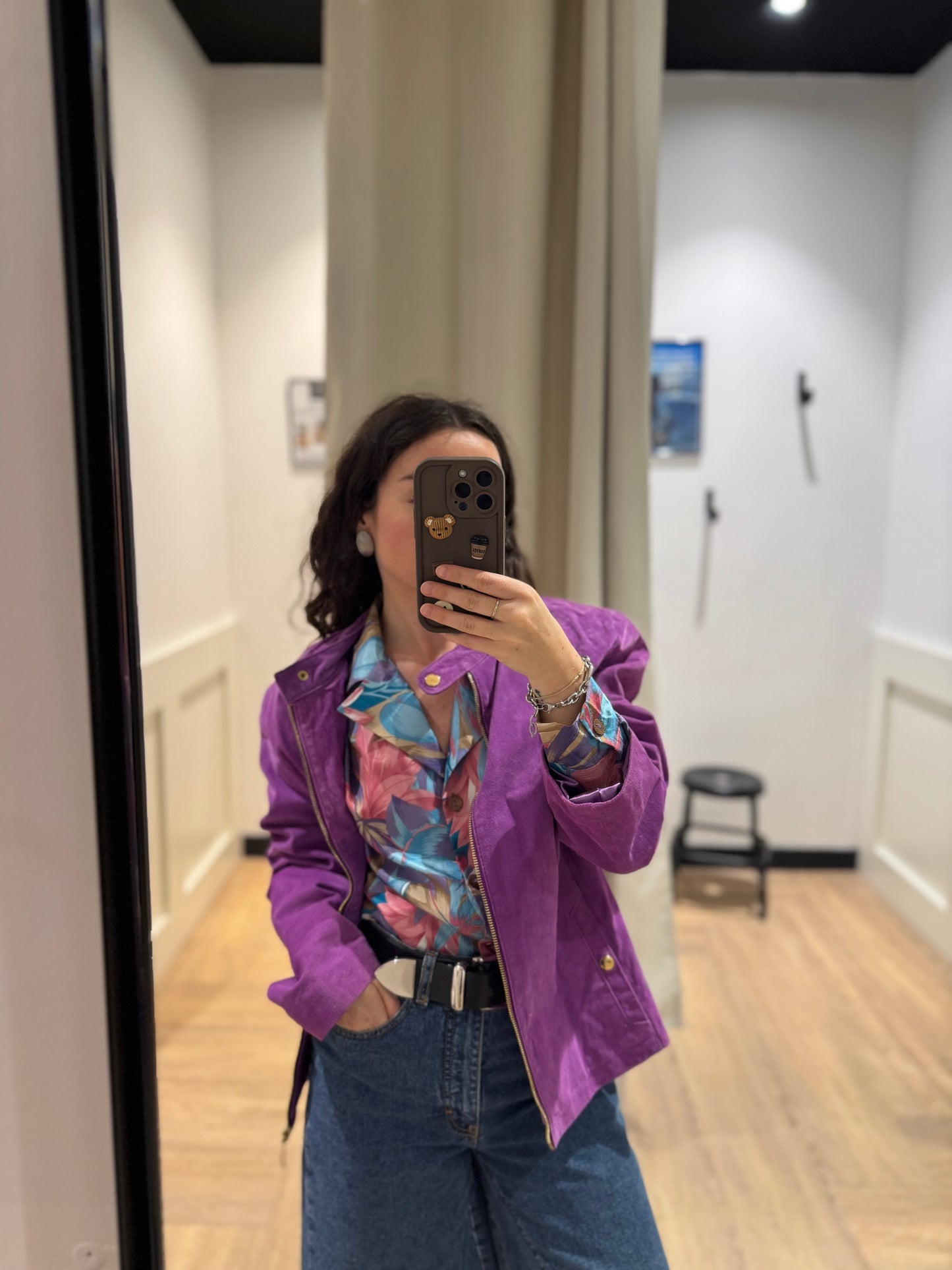 Veste en croûte de cuir XXXL