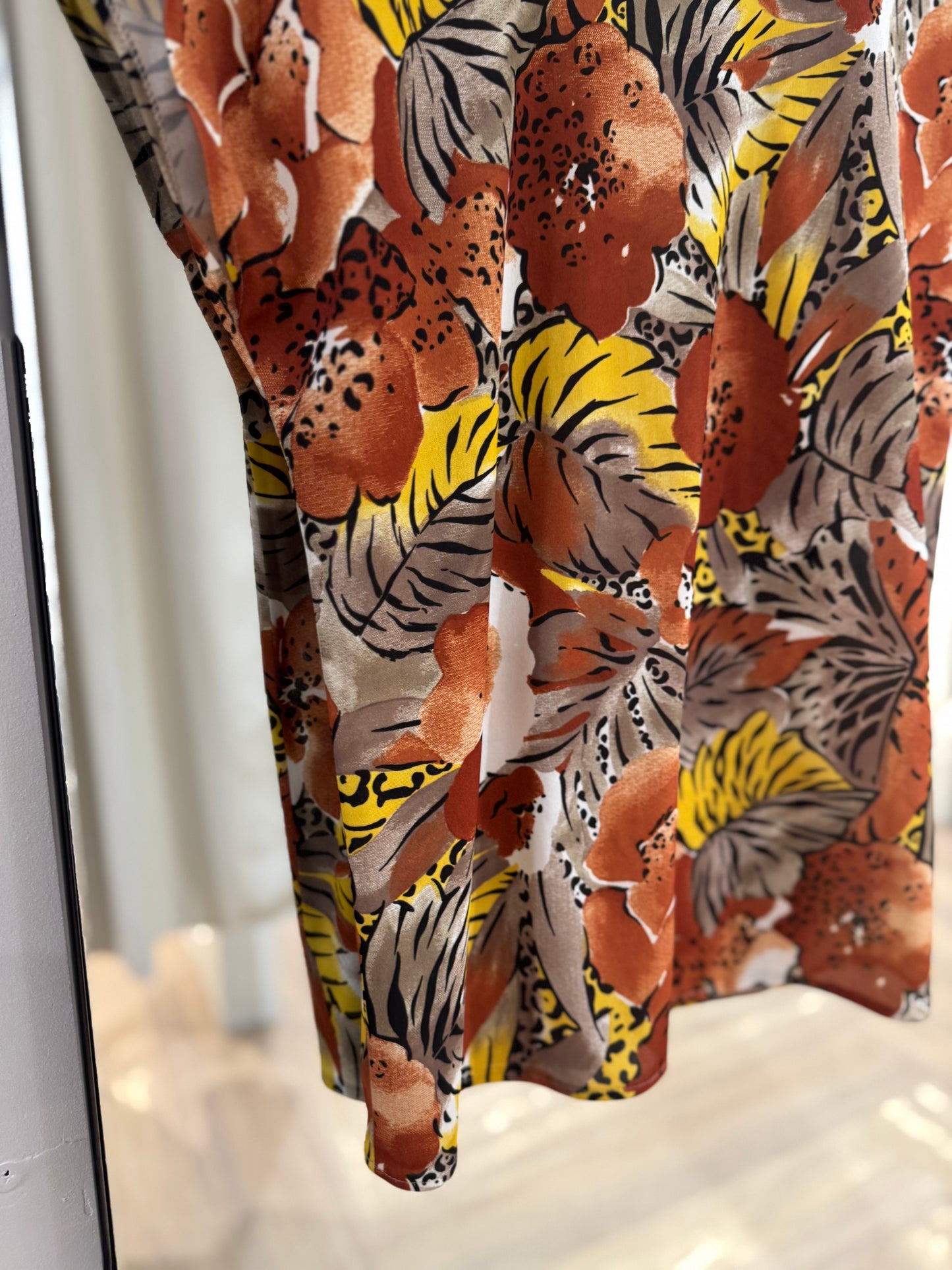 Top vintage à motifs fleurs L