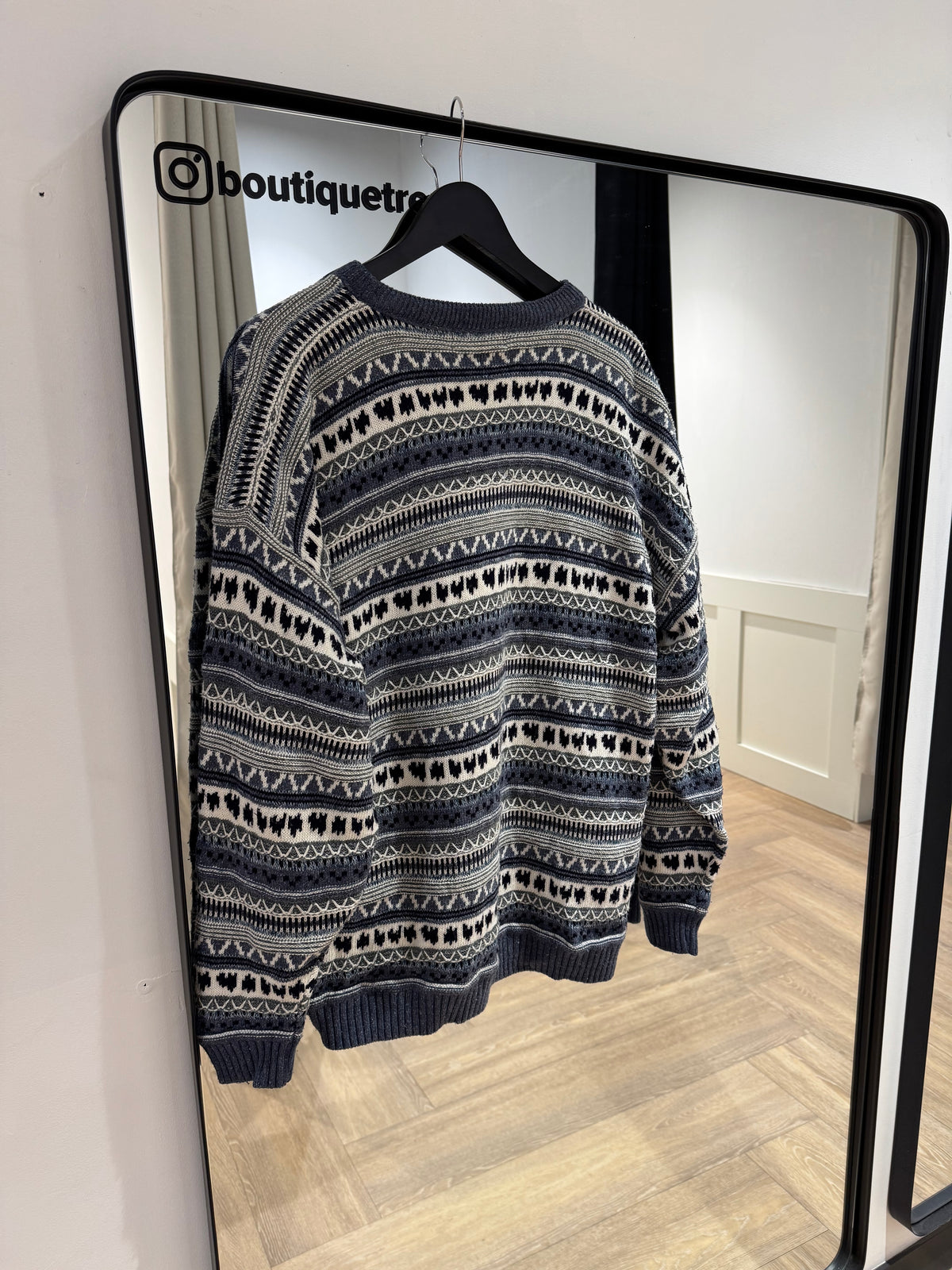 Pull mixte à motifs L