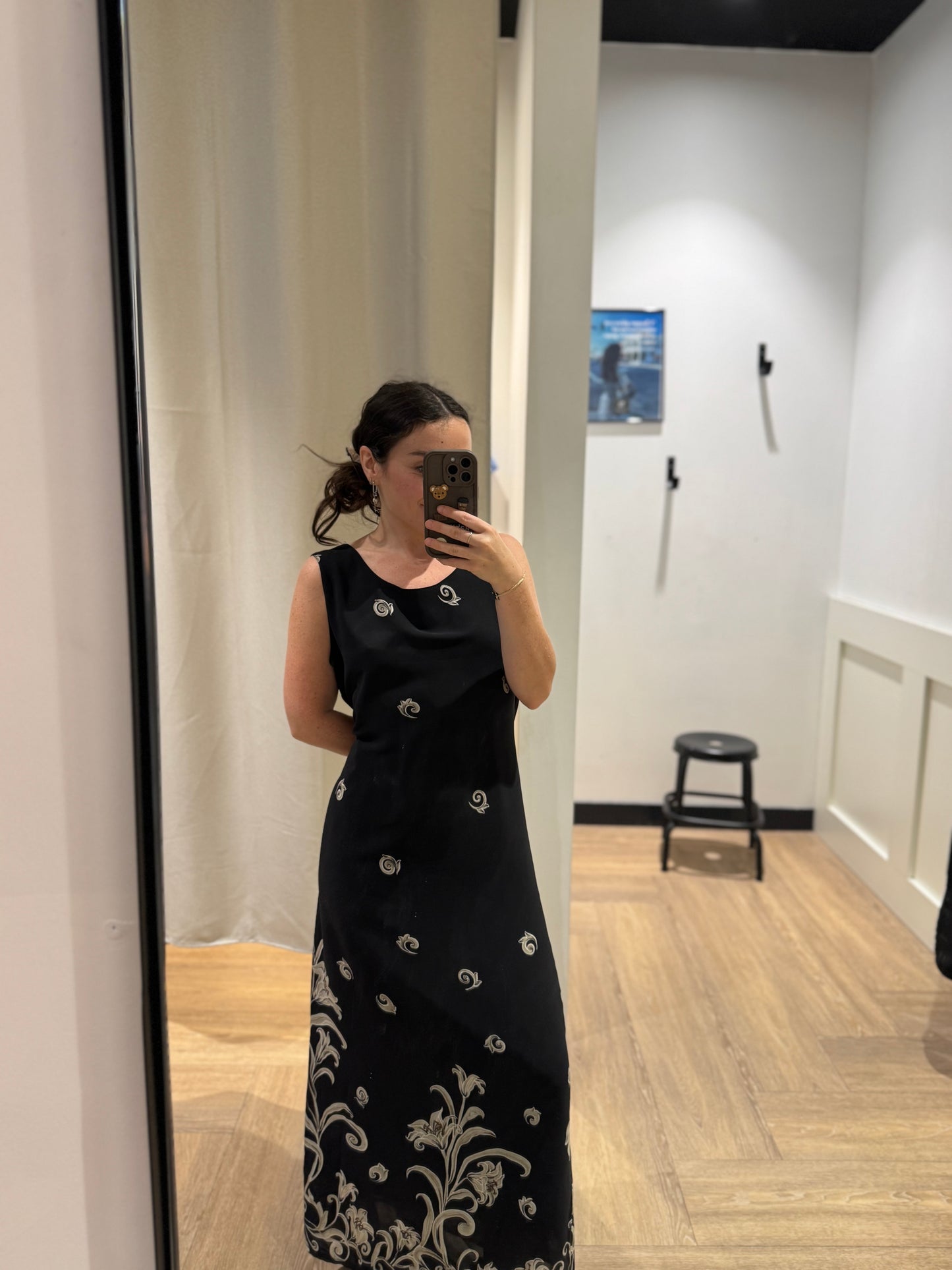 Robe longue à fleurs M