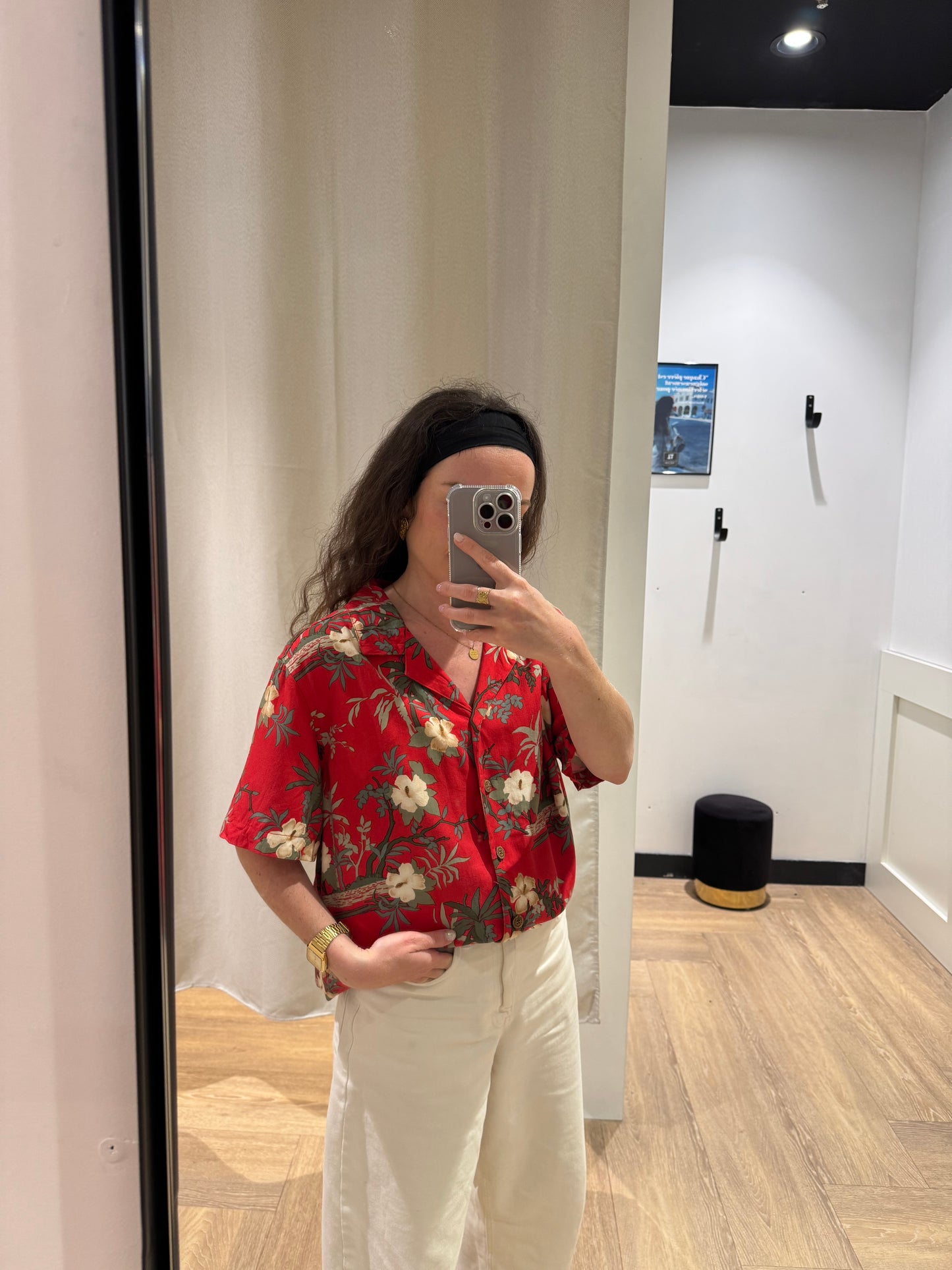 Chemise à fleurs hawaïennes L