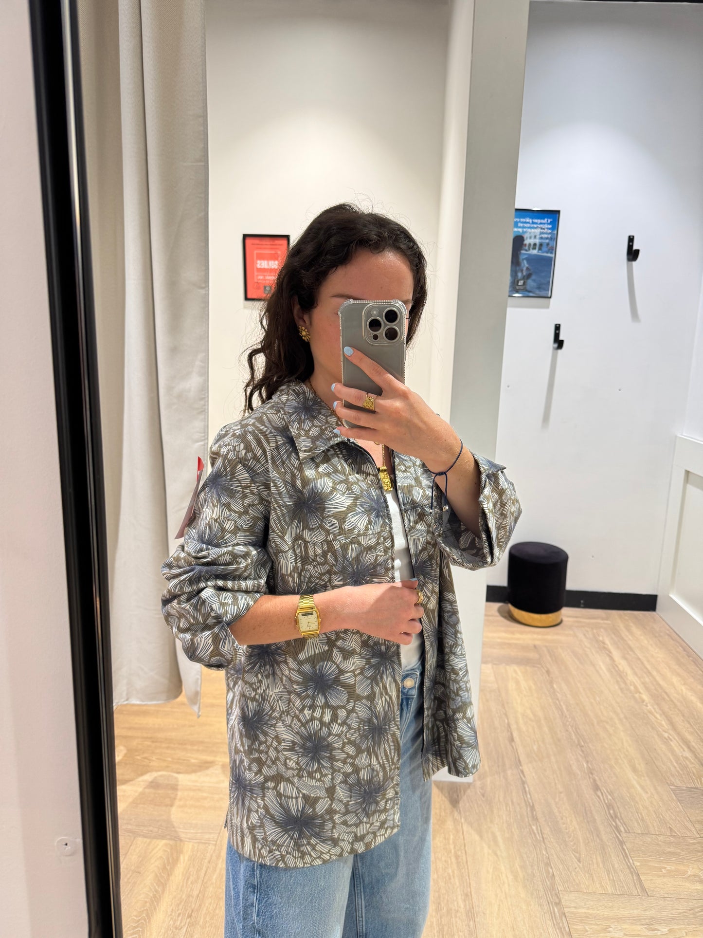 Veste à fleurs XL