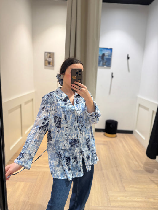 Blouse à fleurs 2XL