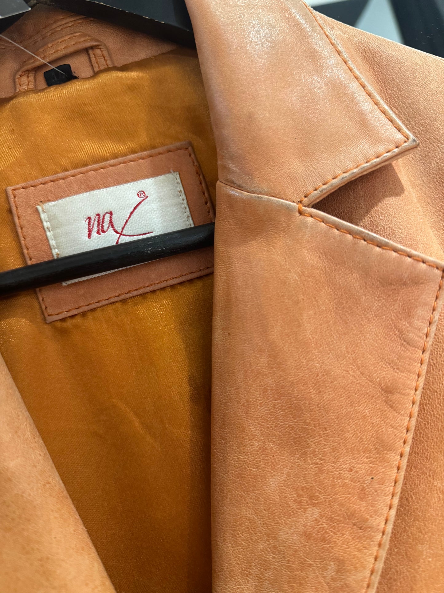 Veste en cuir vintage L