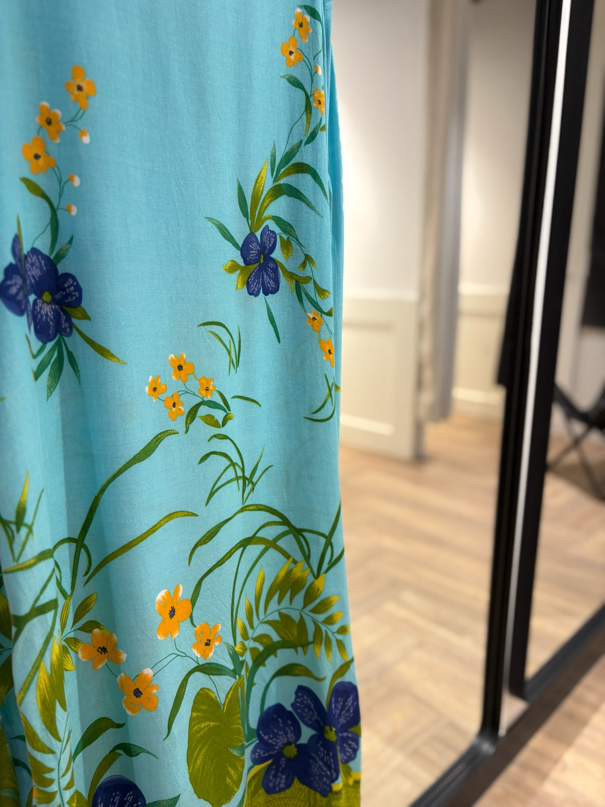 Robe longue à fleurs S