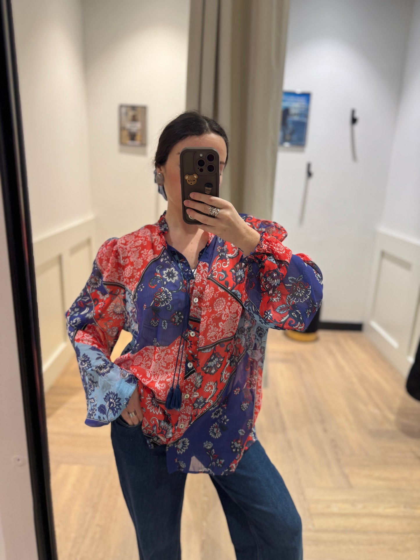 Blouse à motifs XL