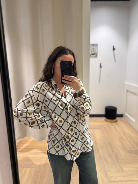 Blouse à motifs M