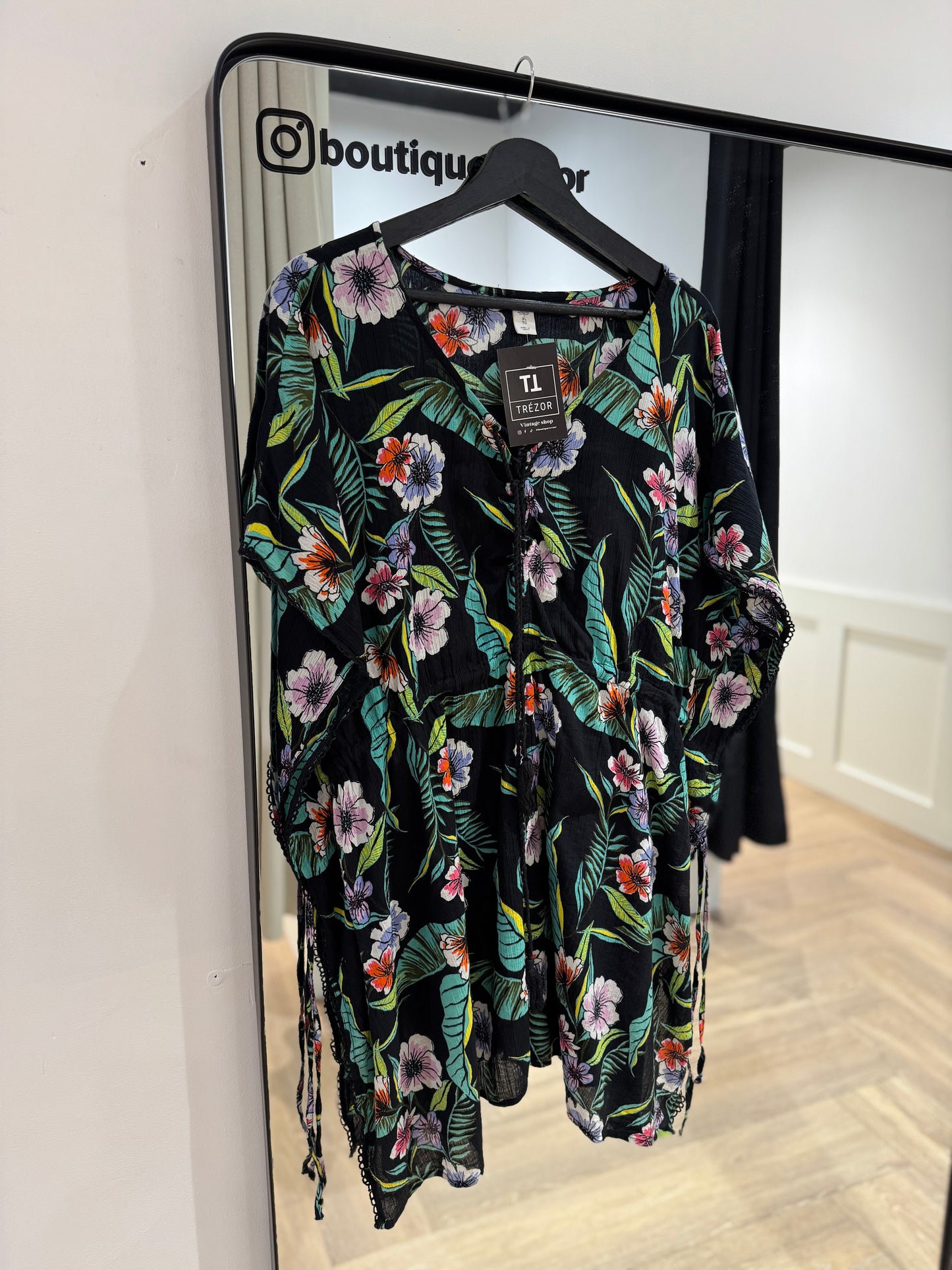 Tunique à fleurs XL