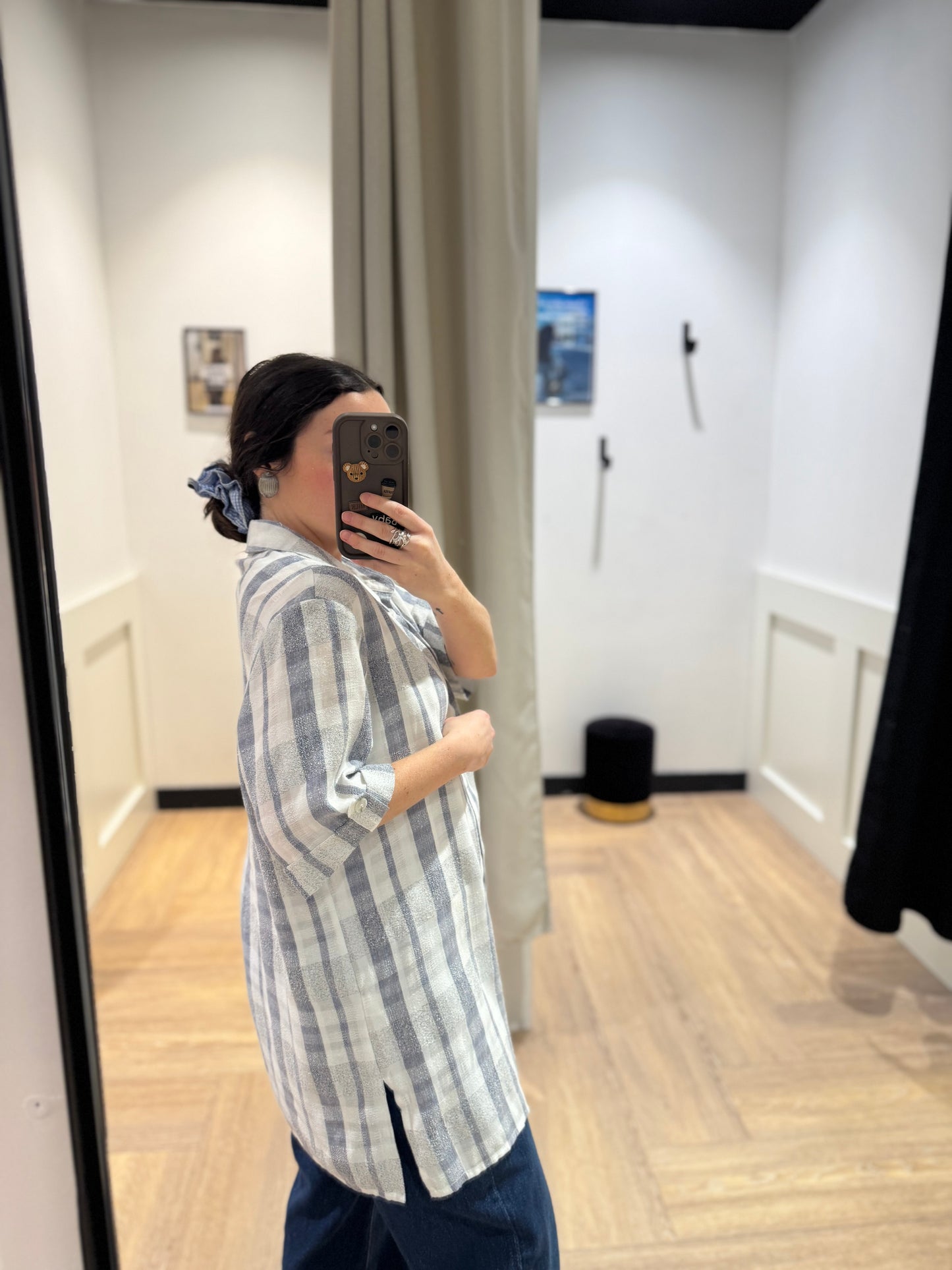 Chemise vintage à carreaux L