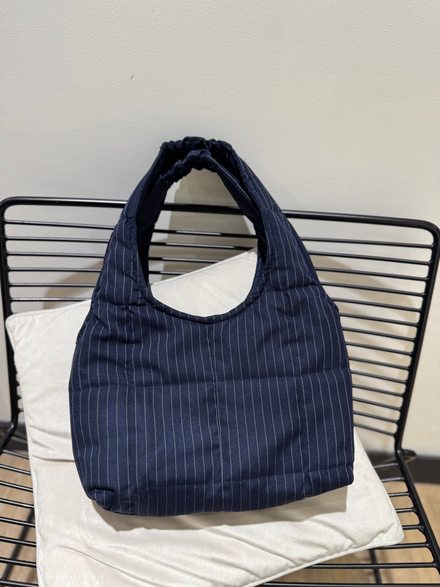 Sac en tissu upcyclé à rayures
