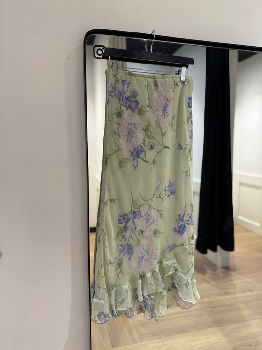 Jupe longue à fleurs L