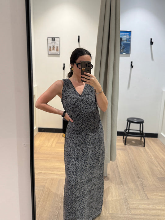 Robe longue à fleurs S