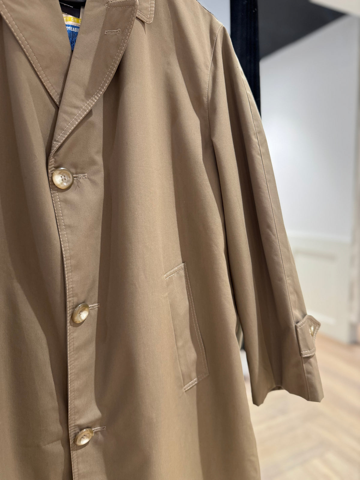 Veste trench imper vintage homme M