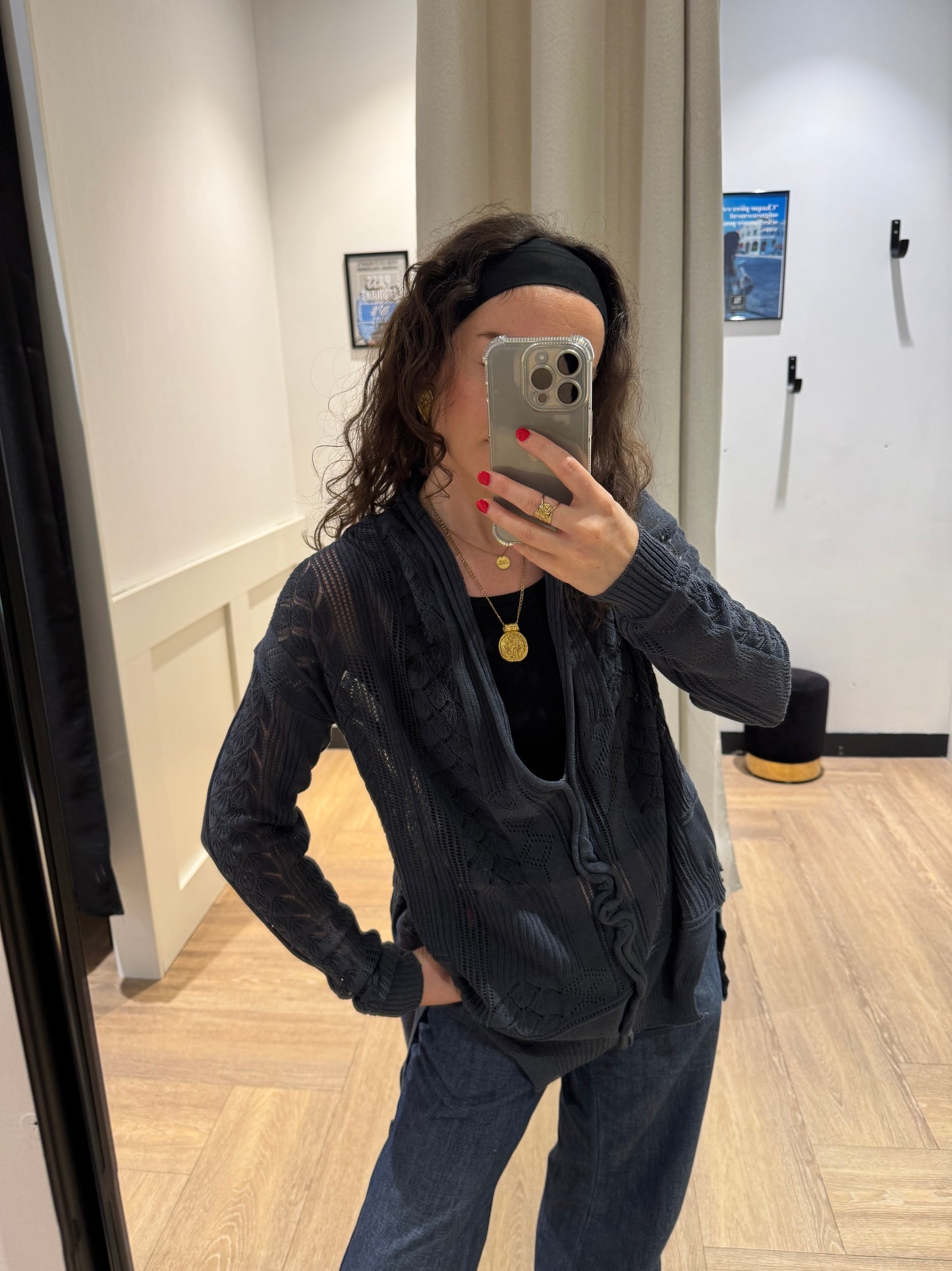 Cardigan à volants M
