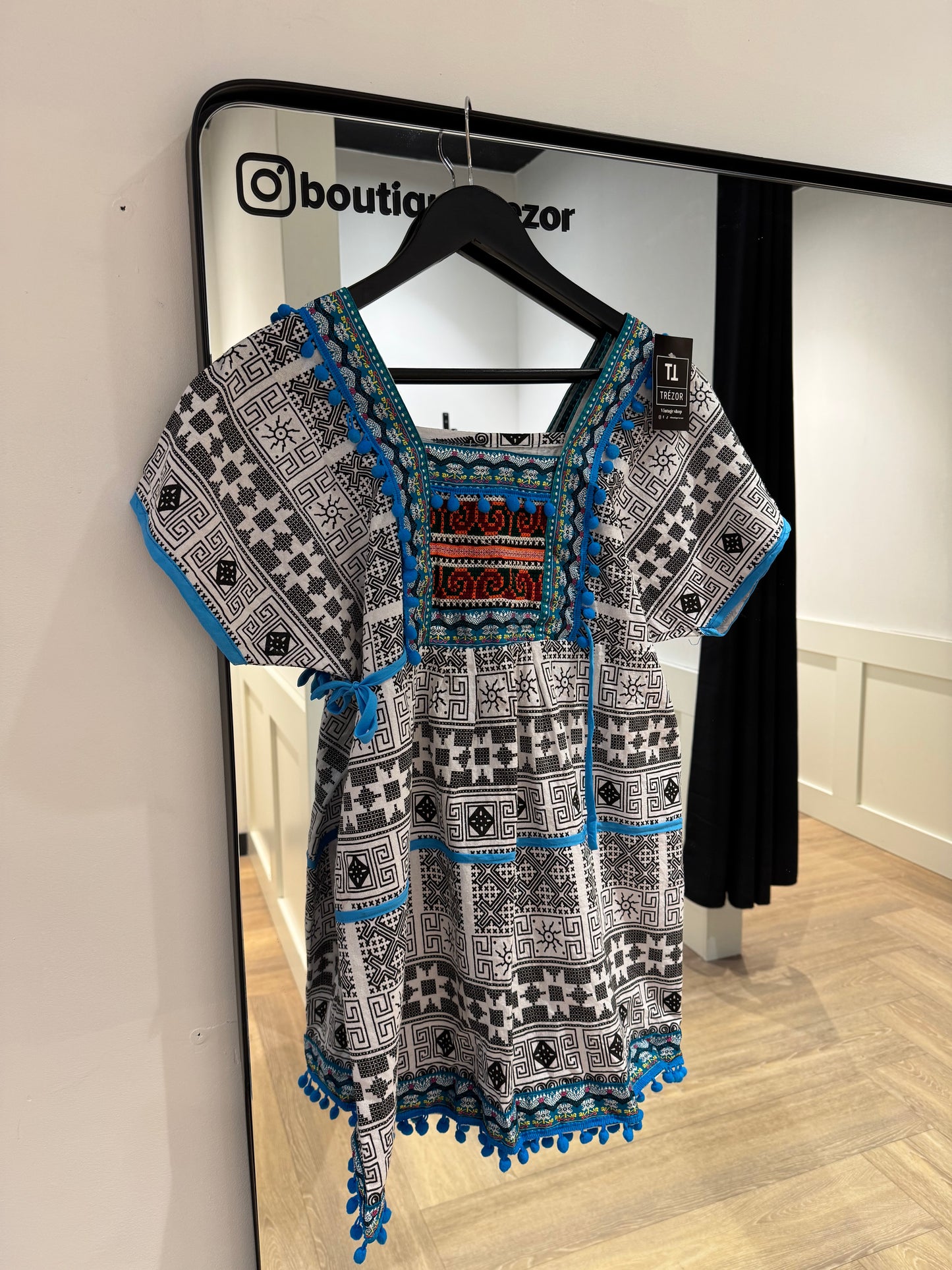Blouse d’été à motifs géométriques S