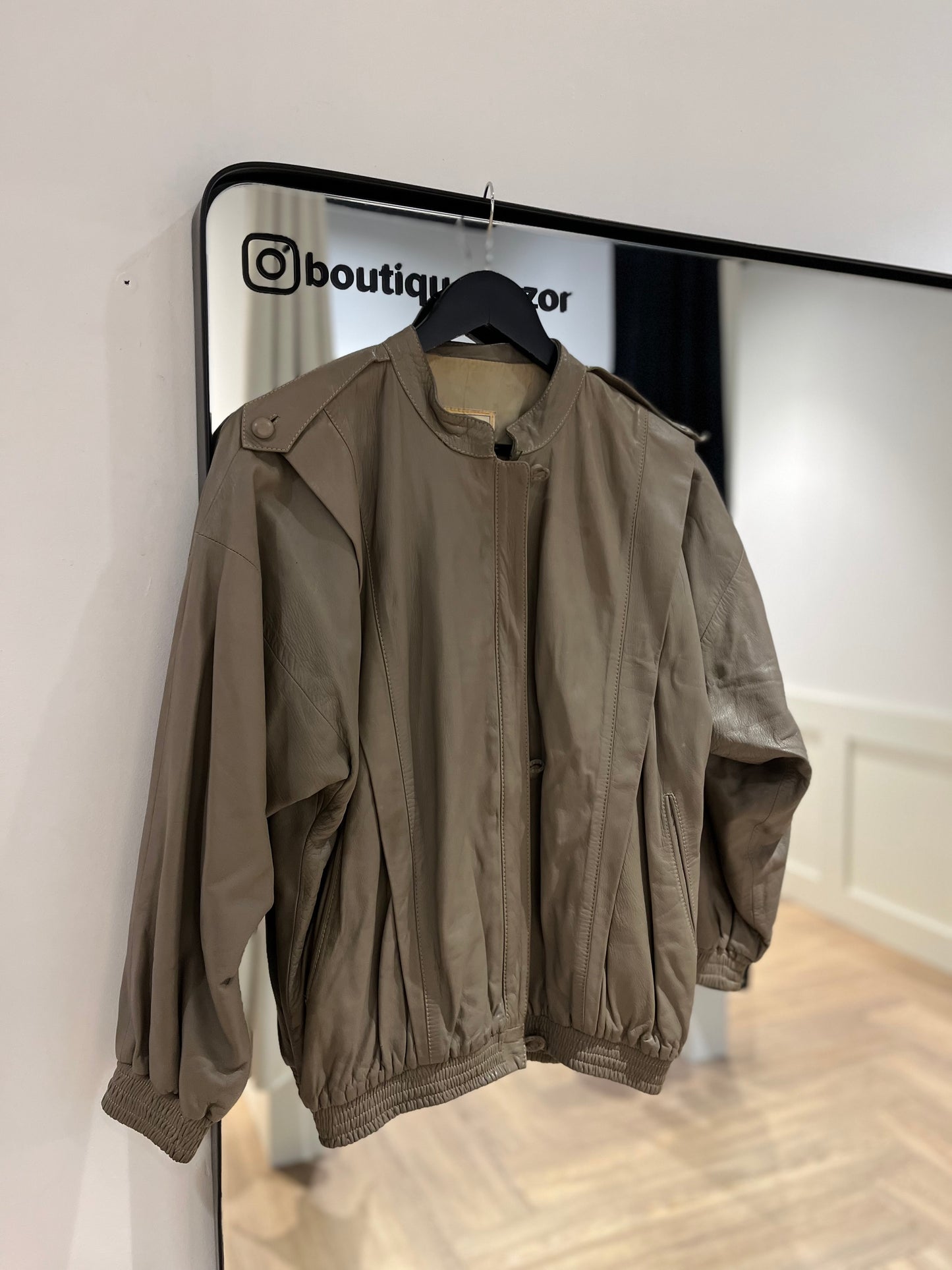 Veste en cuir vintage S