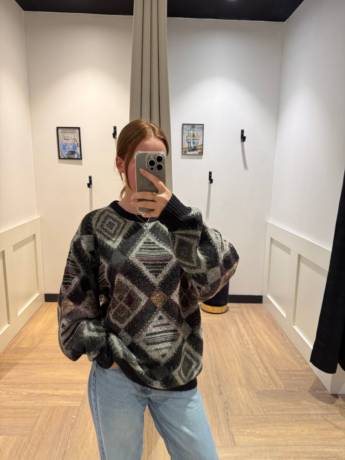 Pull mixte vintage L