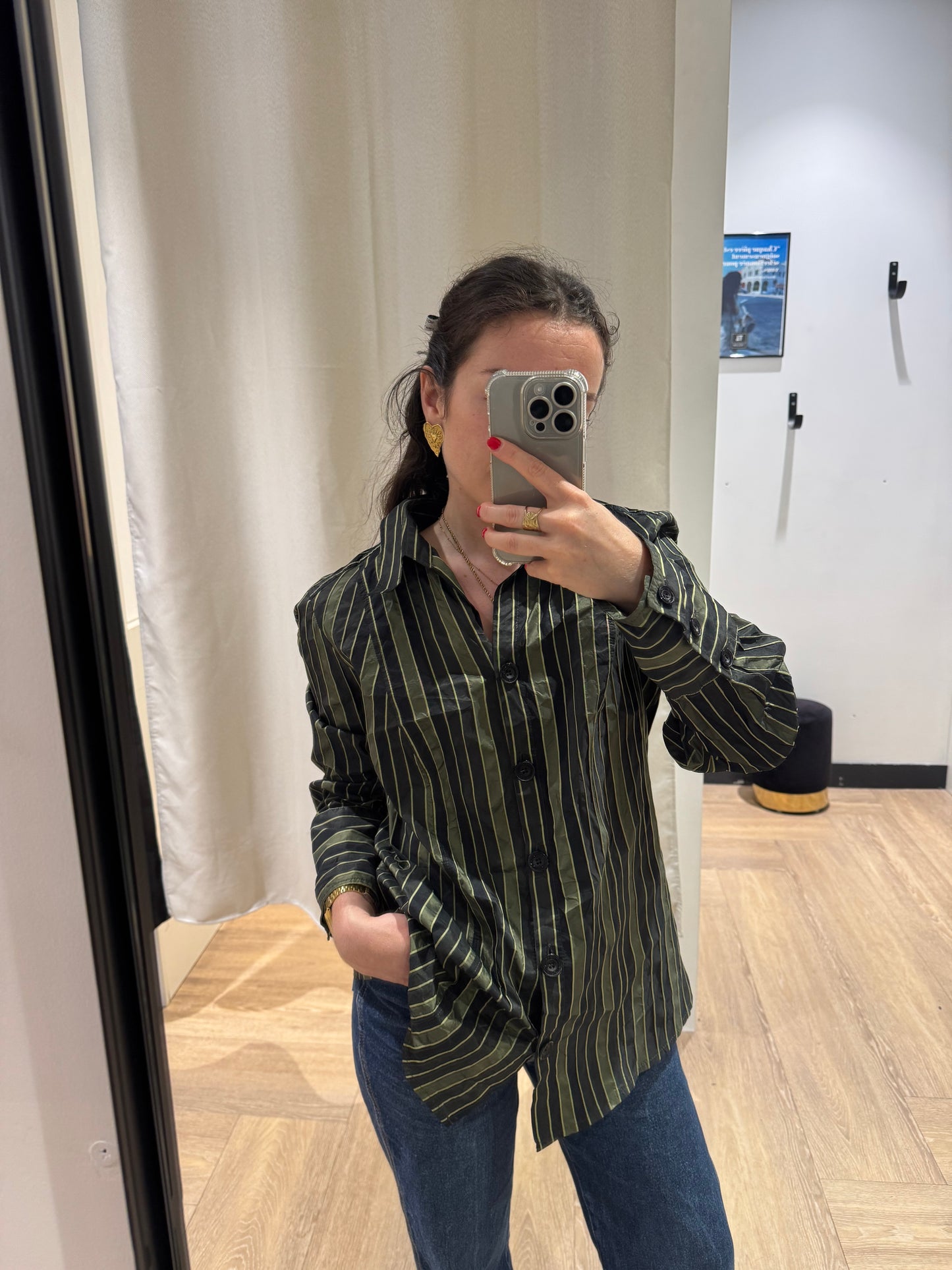 Chemisier satiné Y2K XL