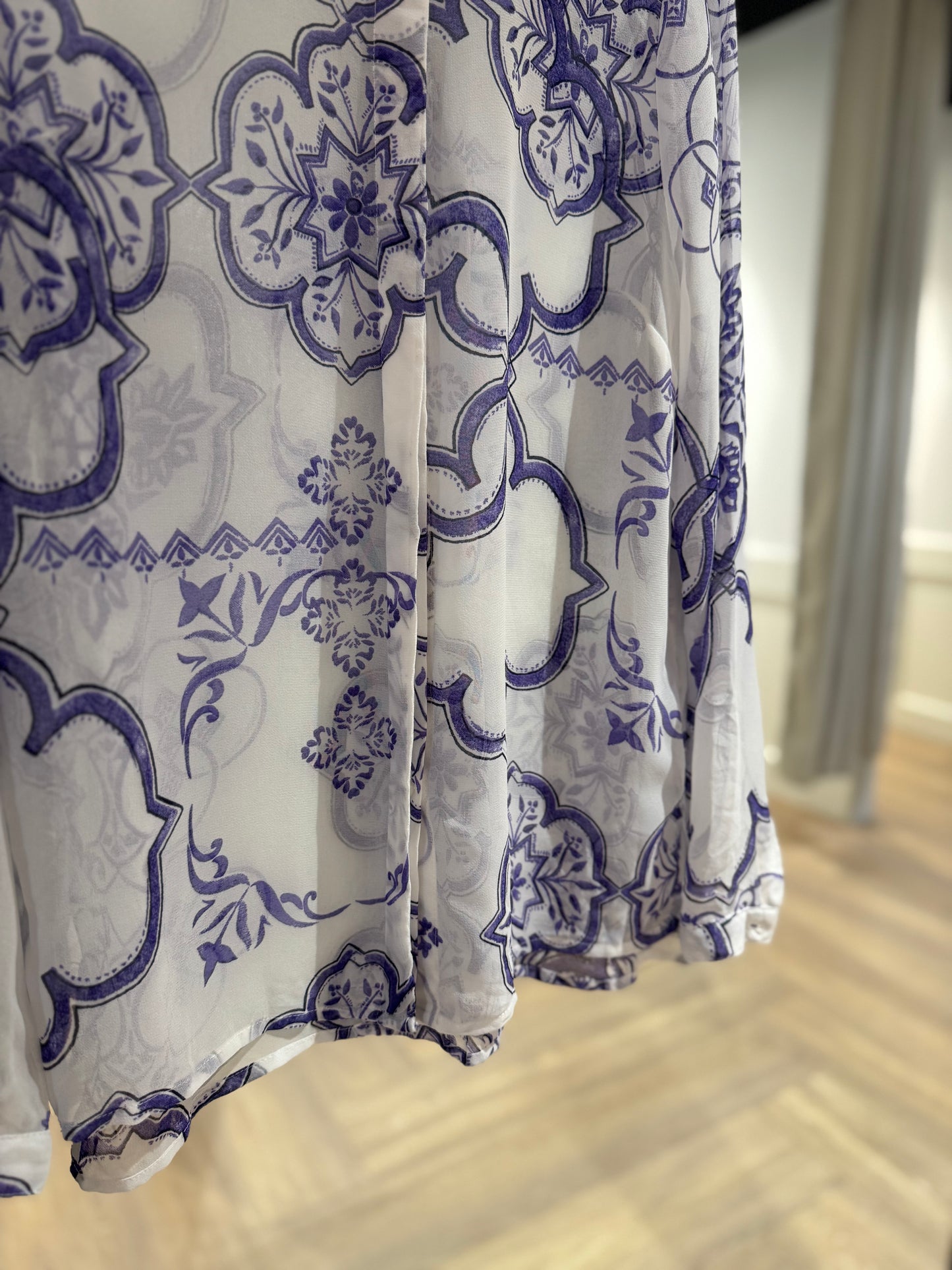 Blouse fluide à motifs L