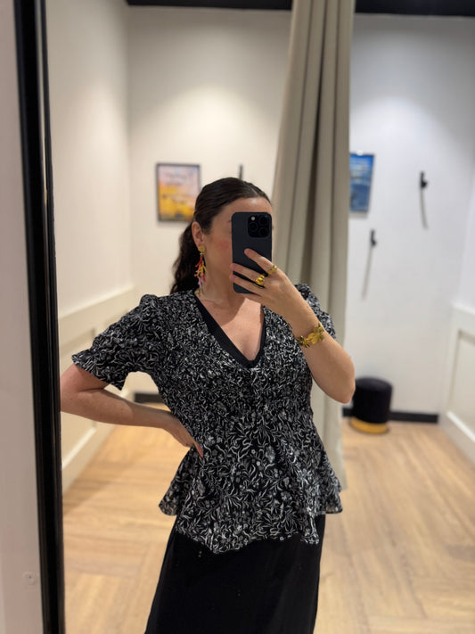 Blouse légère à motifs S