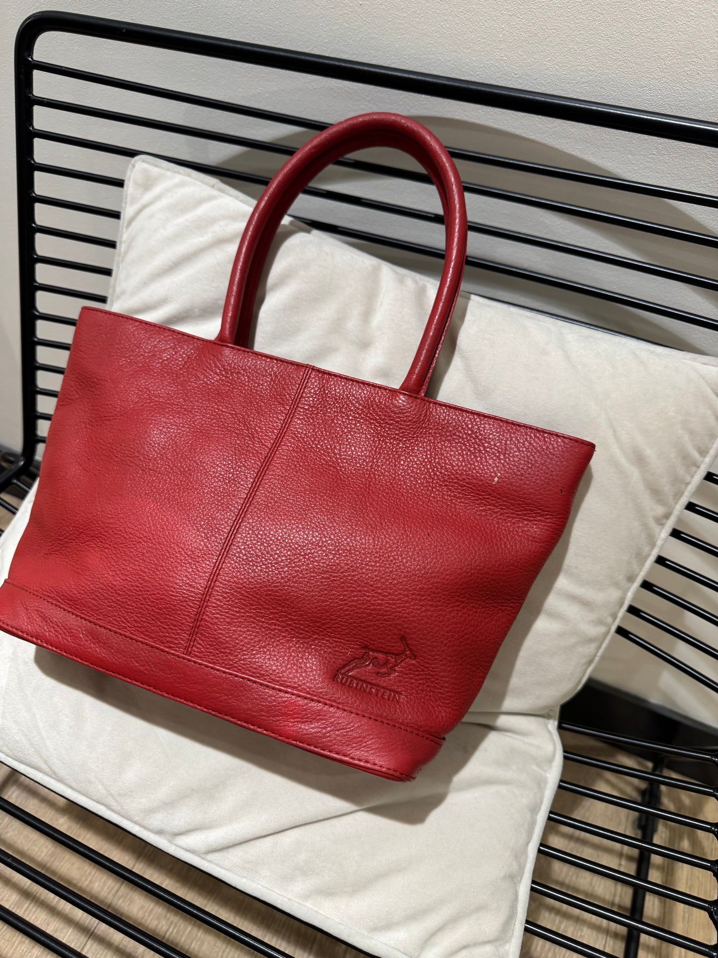 Sac à main vintage rouge