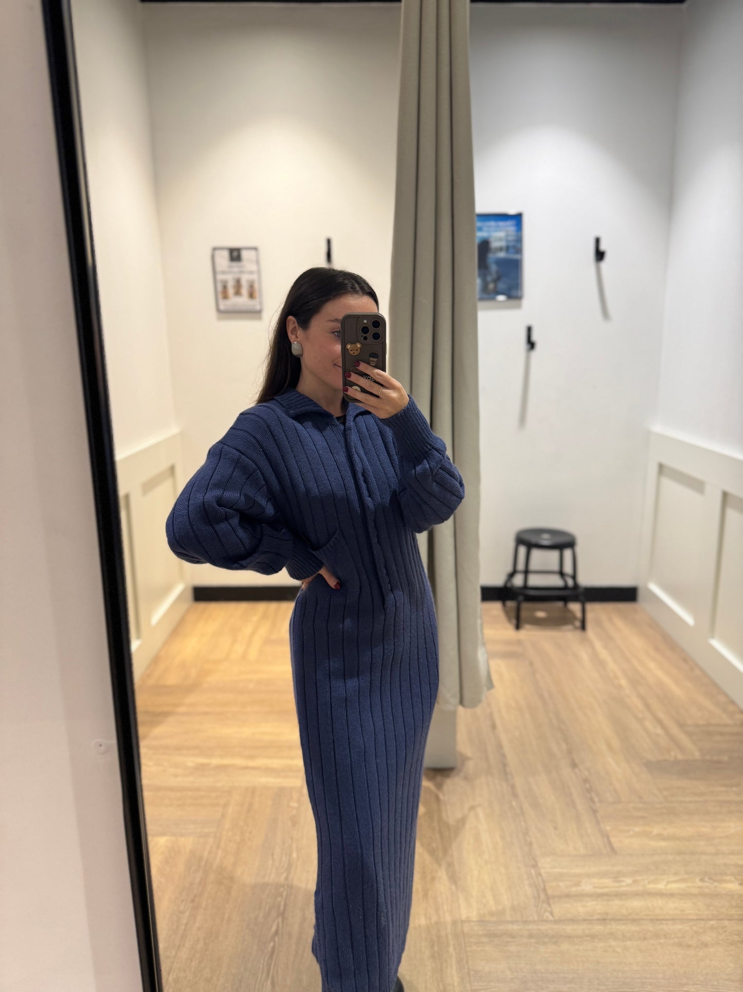 Robe longue en maille L