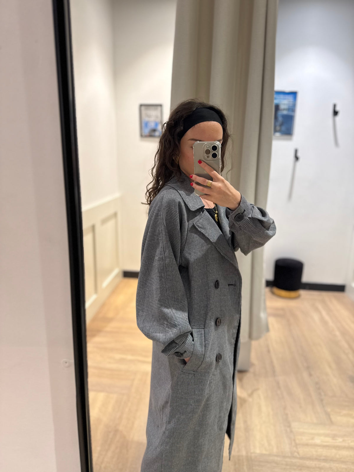 Trench à carreaux XS