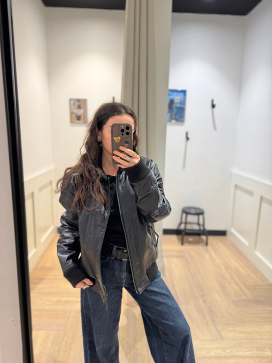 Bomber en cuir M