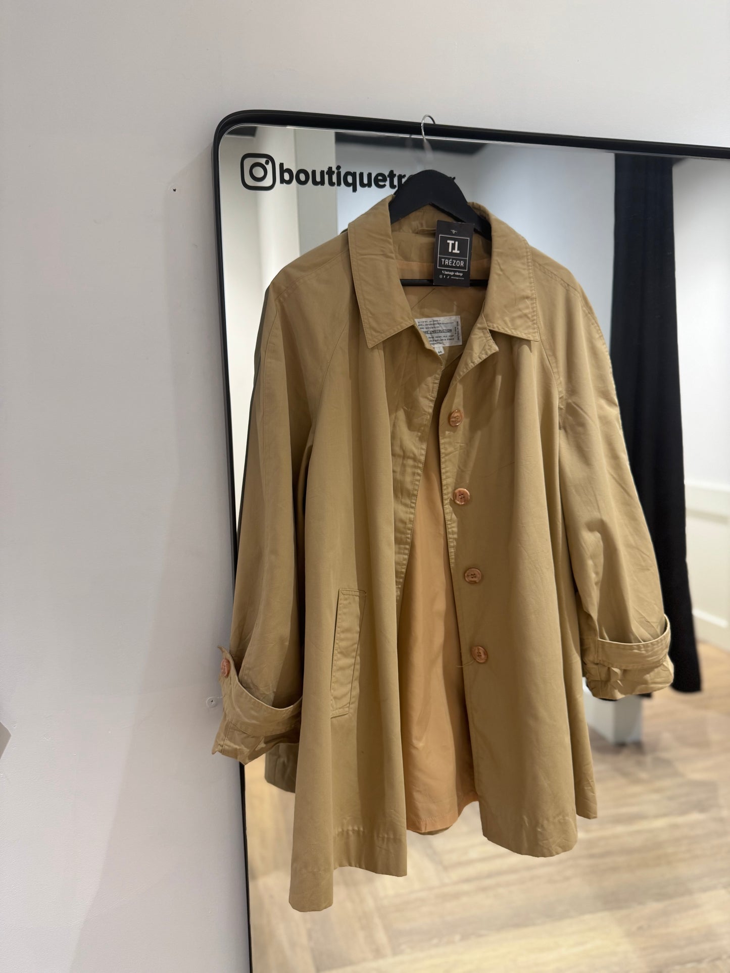 Imper vintage beige L