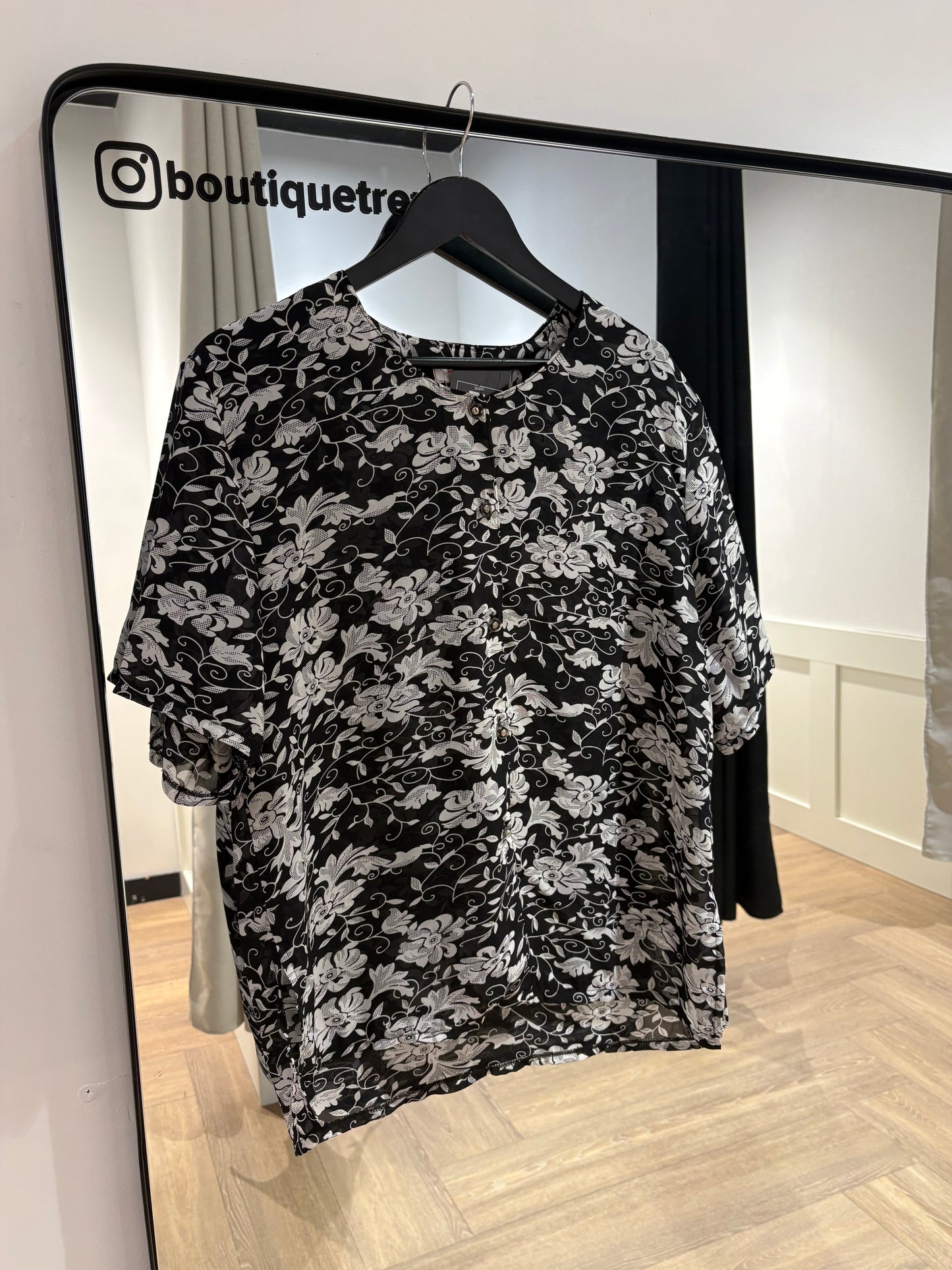 Blouse légère à fleurs S