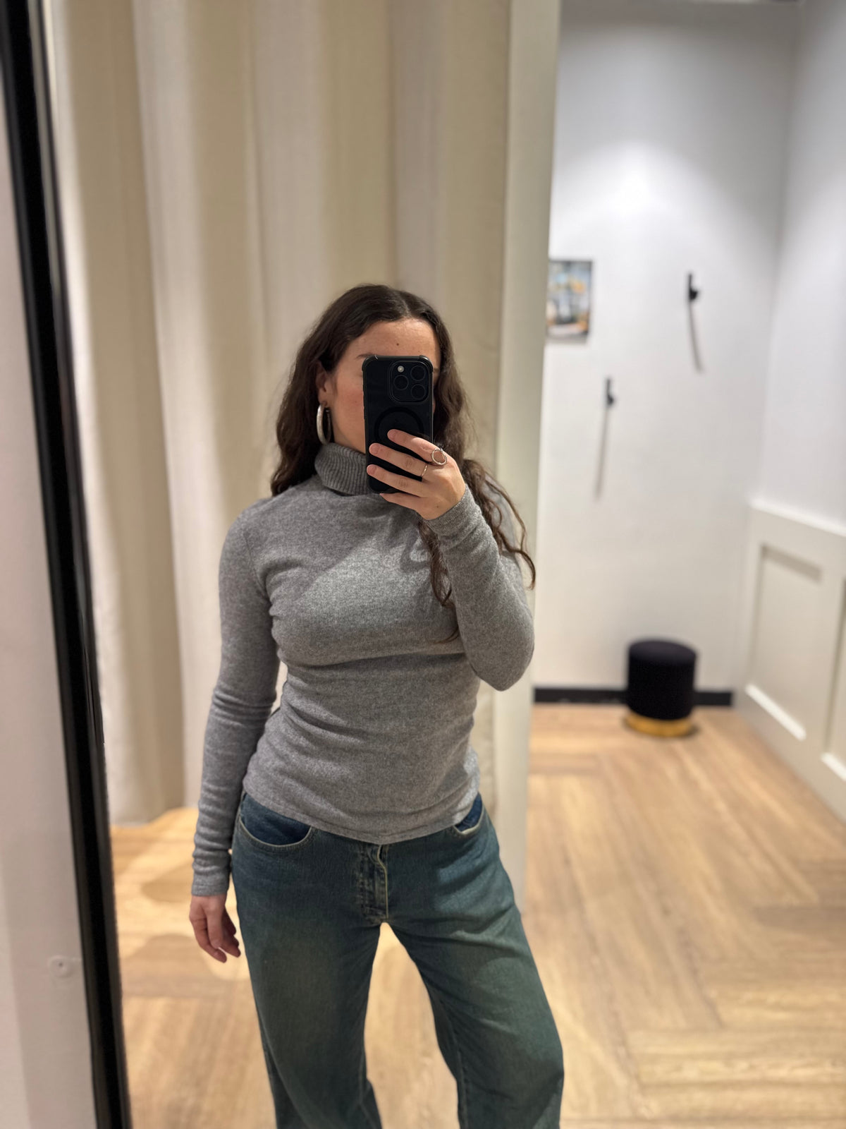 Pull col roulé en cachemire XS/S