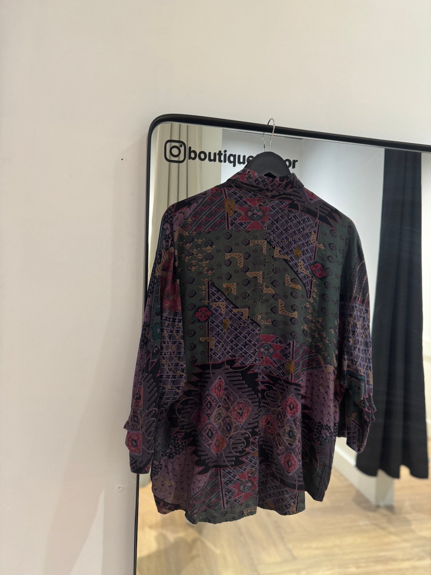 Blouse vintage à motifs M