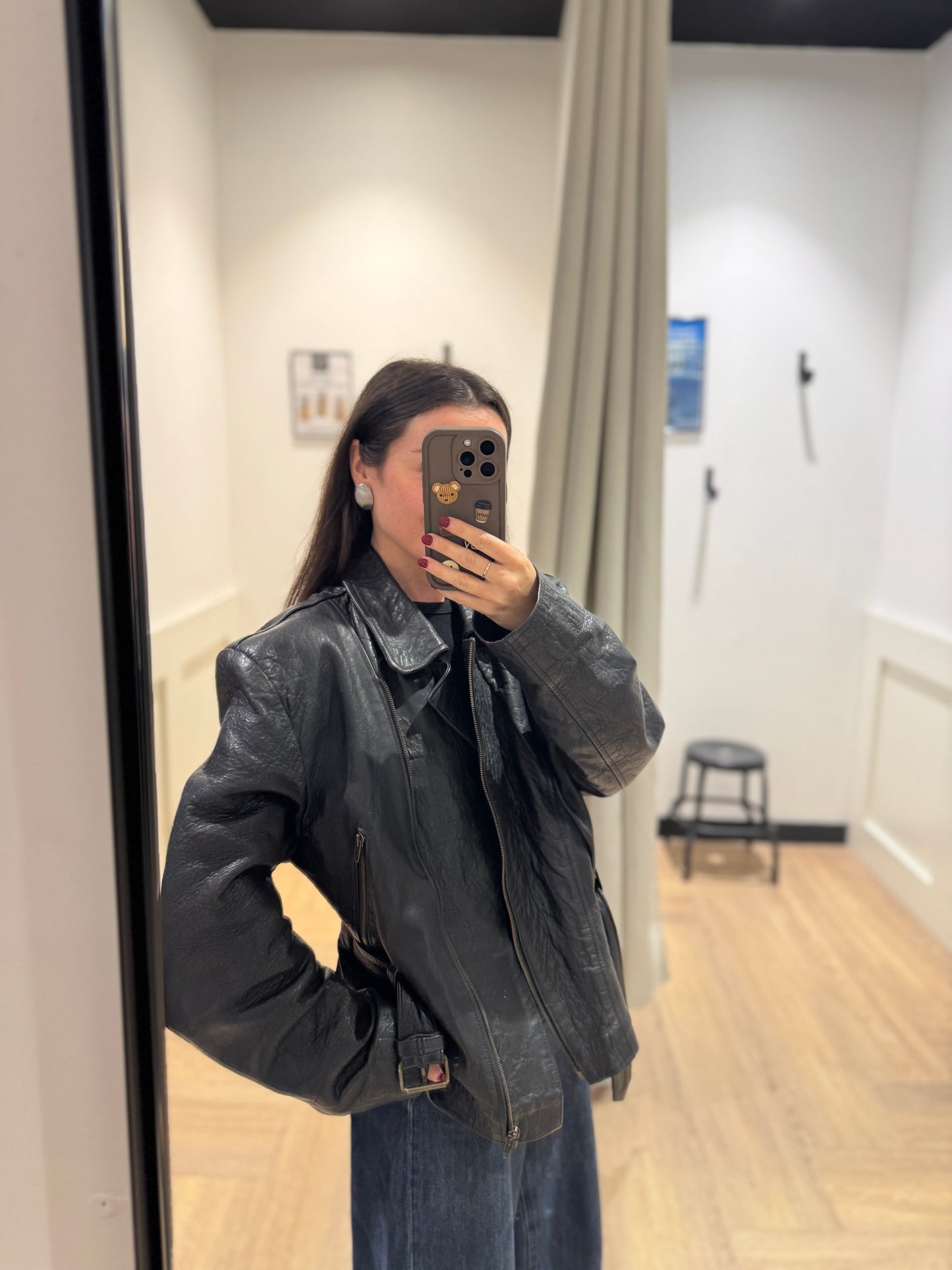 Perfecto noir en cuir M