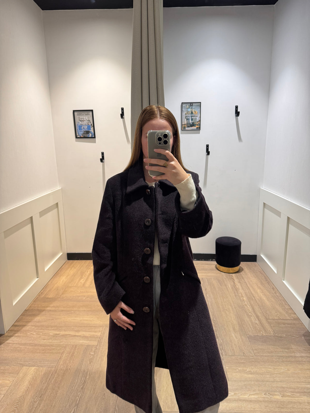 Manteau d’hiver vintage en laine M